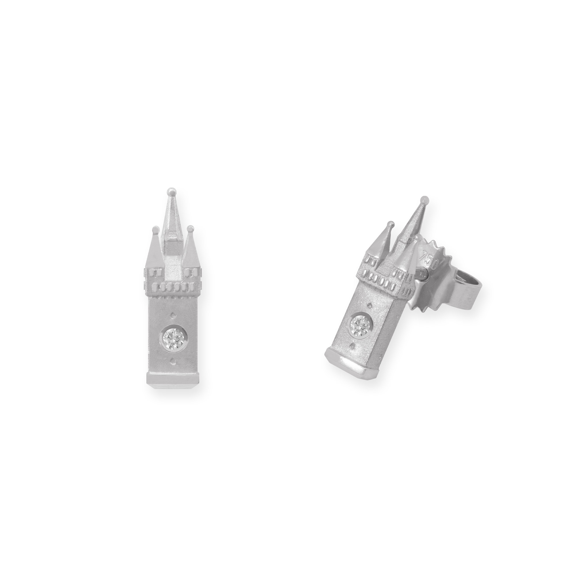 LESER Ohrstecker-Brillant-750WG