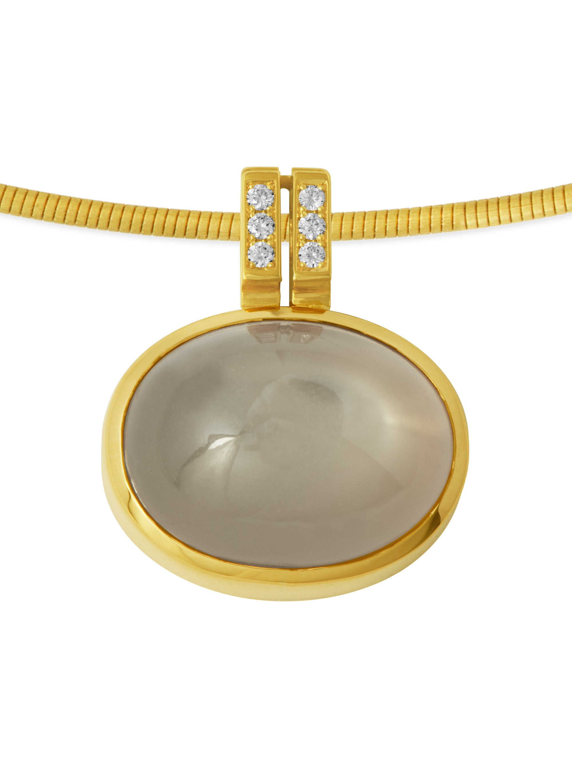 LESER Anhänger-750 Gelbgold-Mondstein-118672 LESER Anhänger-750 Gelbgold-Mondstein