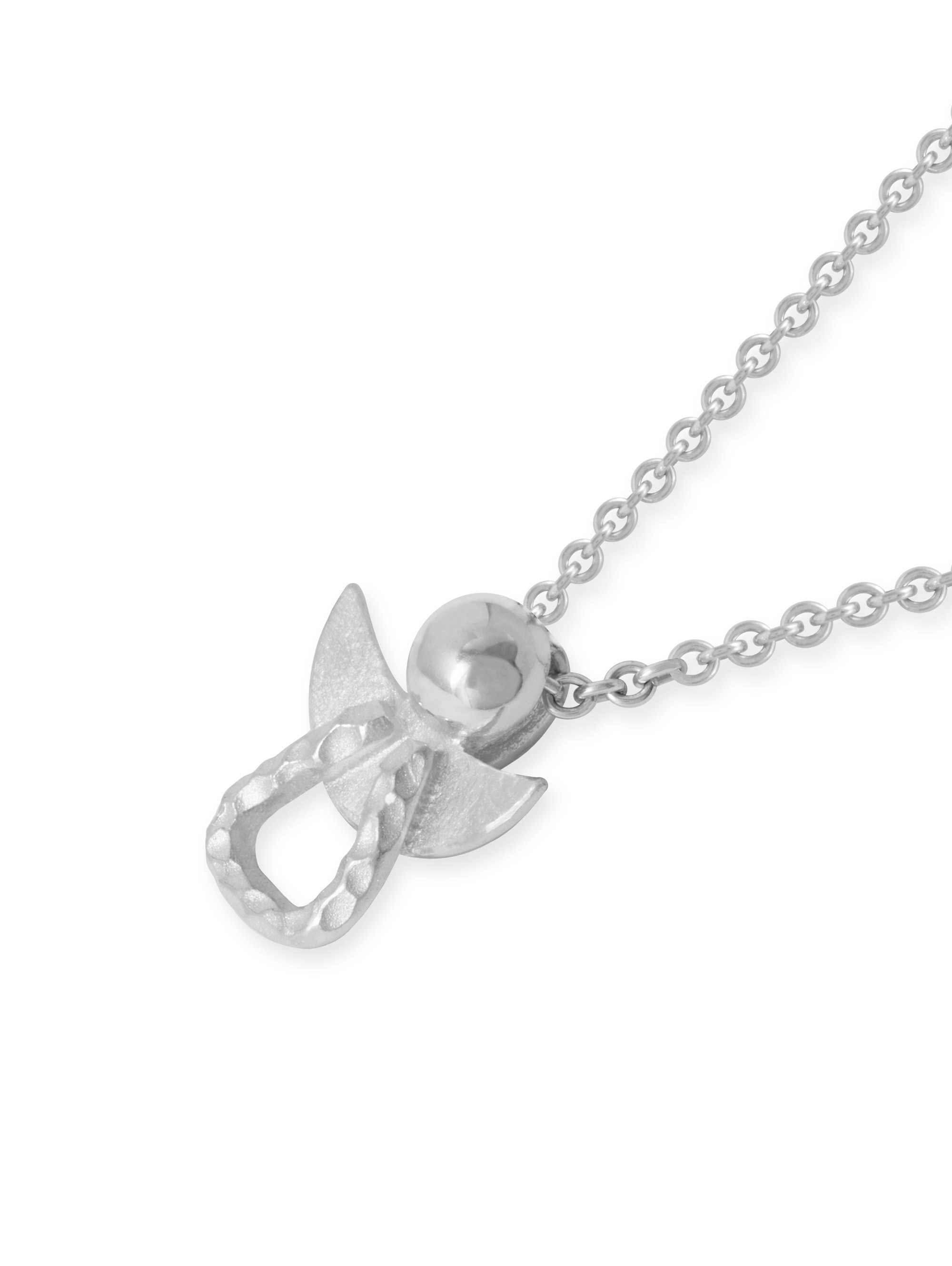 LESER Anhaenger-Engel 750 Weissgold