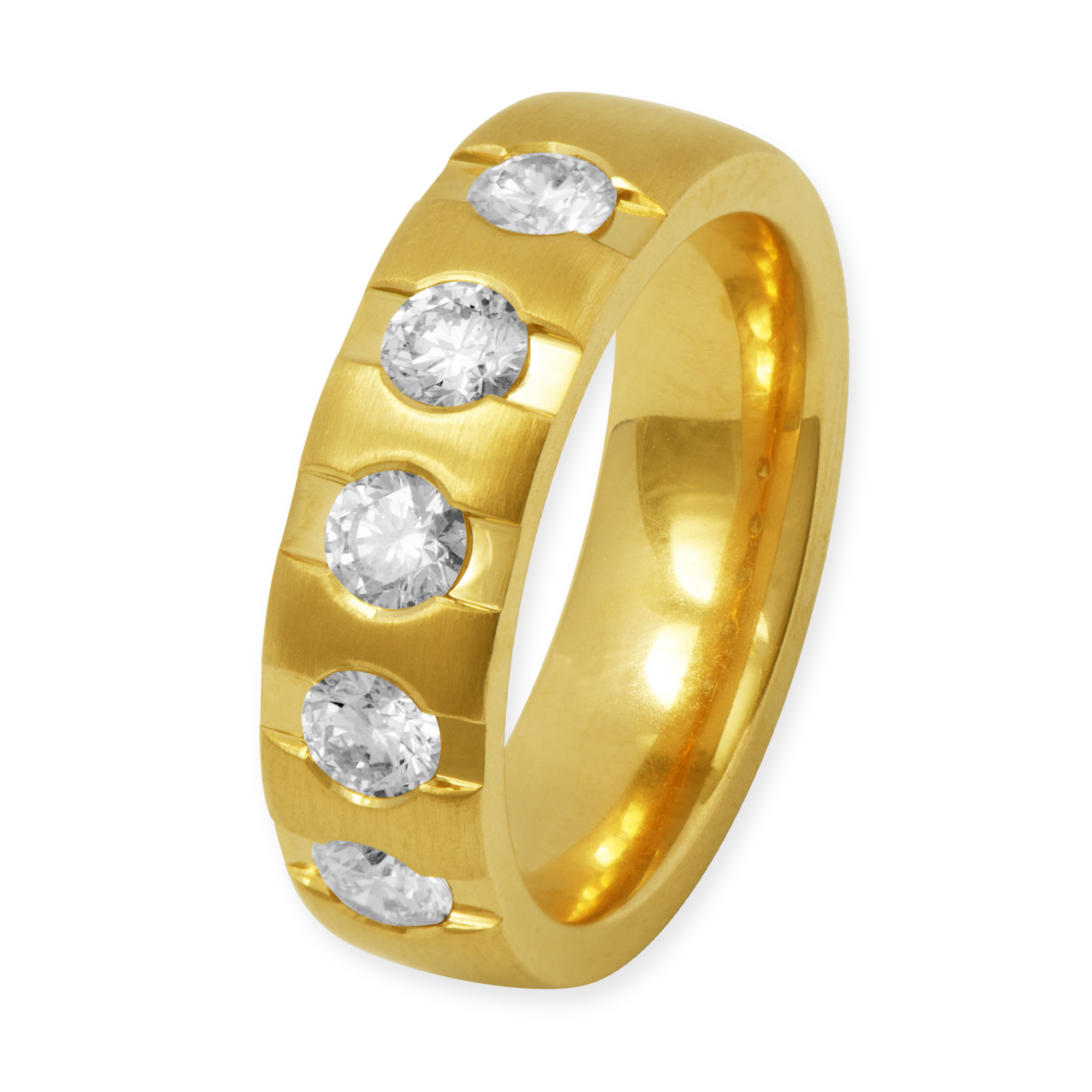 LESER Ring-750 Gelbgold Brillanten