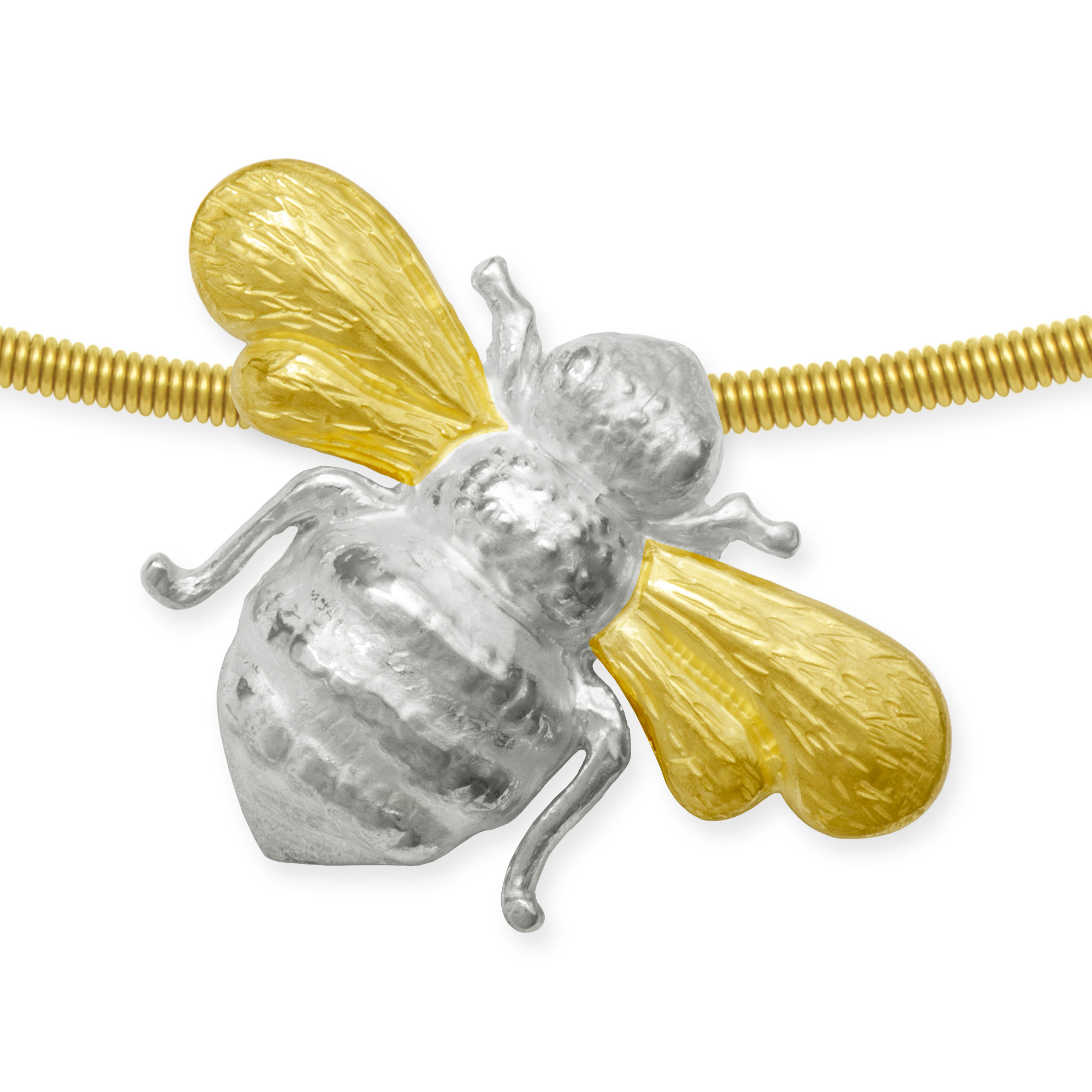 LESER Biene-Anhaenger 750 Rotgold mit 750 Weissgold LESER Biene-Anhaenger 750 Rotgold mit 750 Weissgold