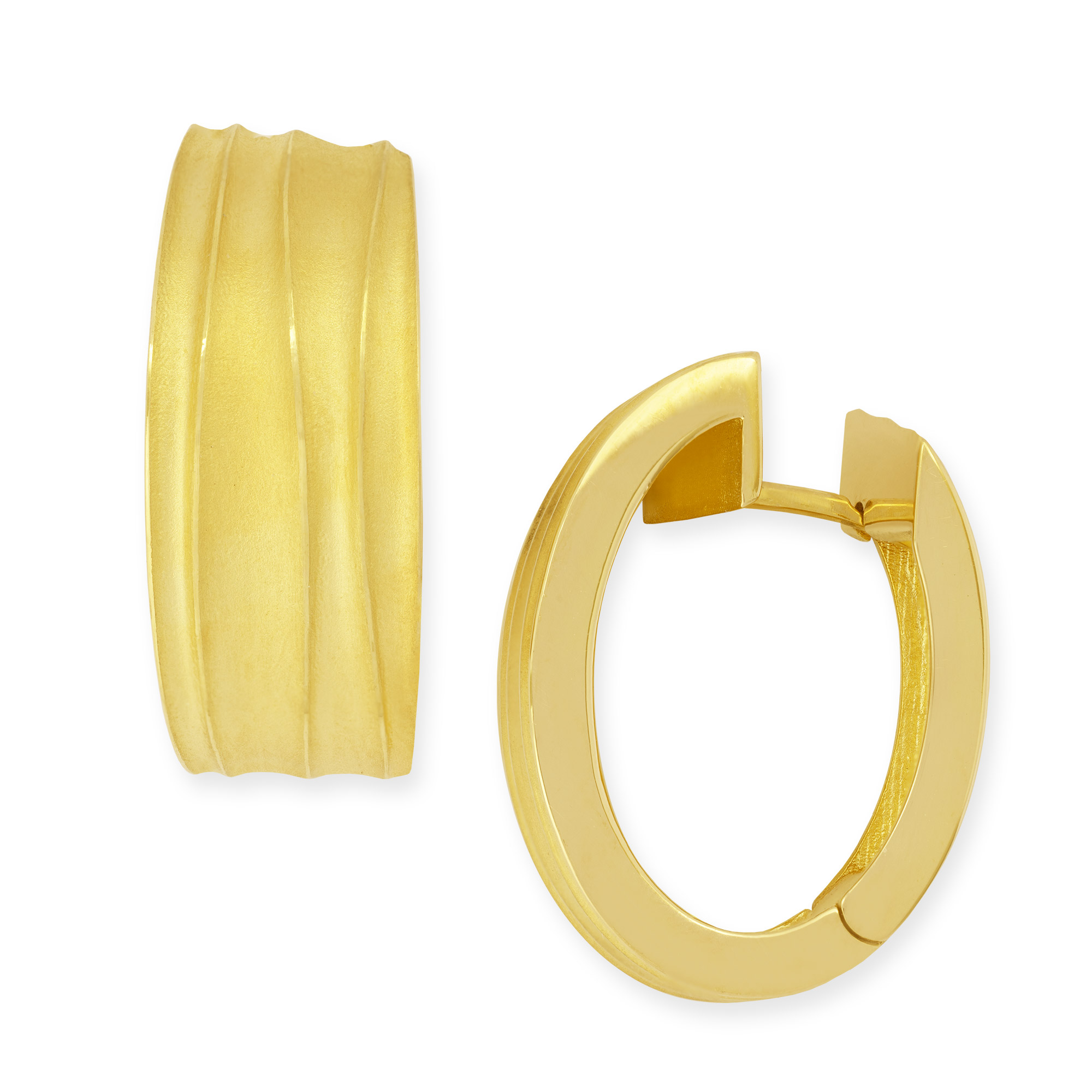 LESER Duene-Creolen 750 Gelbgold LESER Duene-Creolen 750 Gelbgold