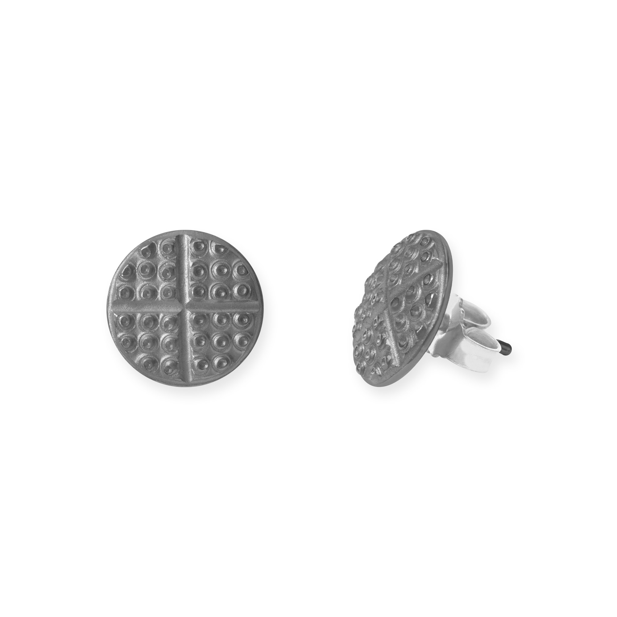LESER Ohrstecker- Stadtschmuck Roemermaske Straubing Silber