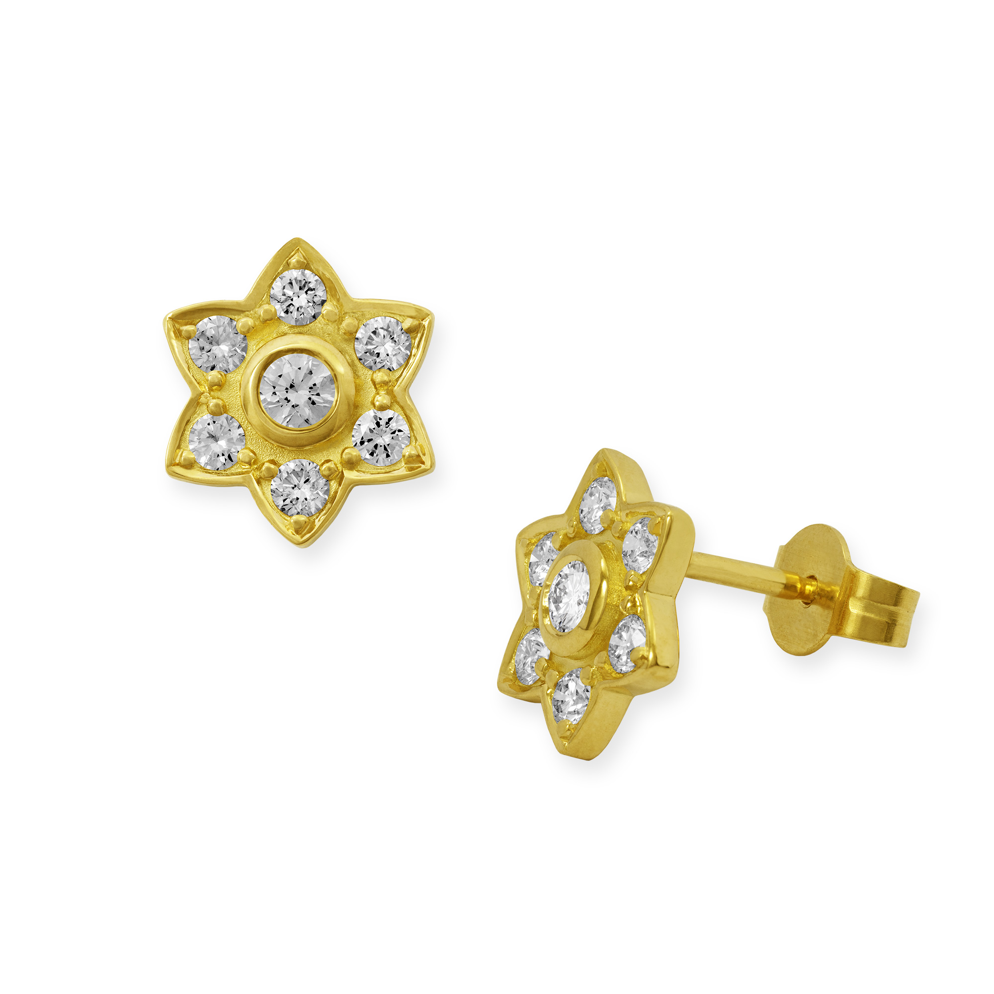 LESER Ohrstecker-Flowerstar-Gelbgold-Brillanten-122714 LESER Ohrstecker-Flowerstar-Gelbgold-Brillanten-122714