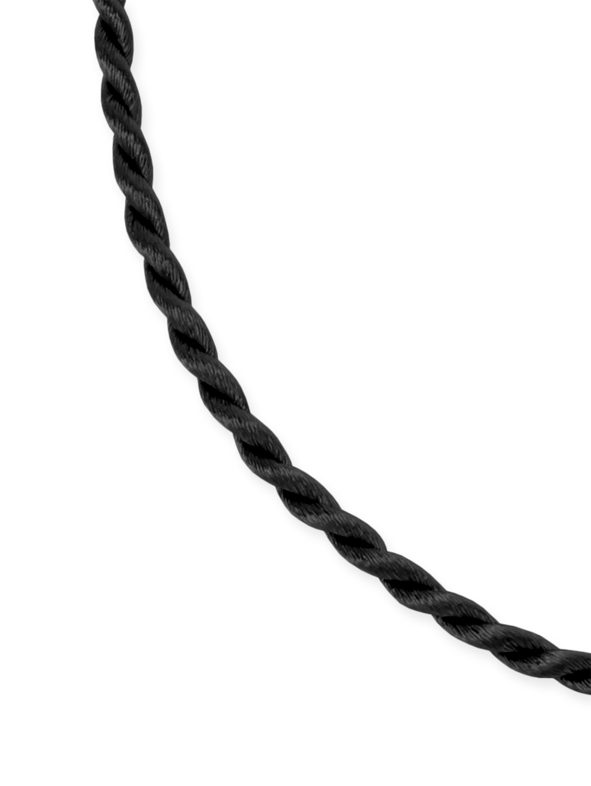 F2-SK-Schwarz-42-Detai Satinkordel-Kette Schwarz