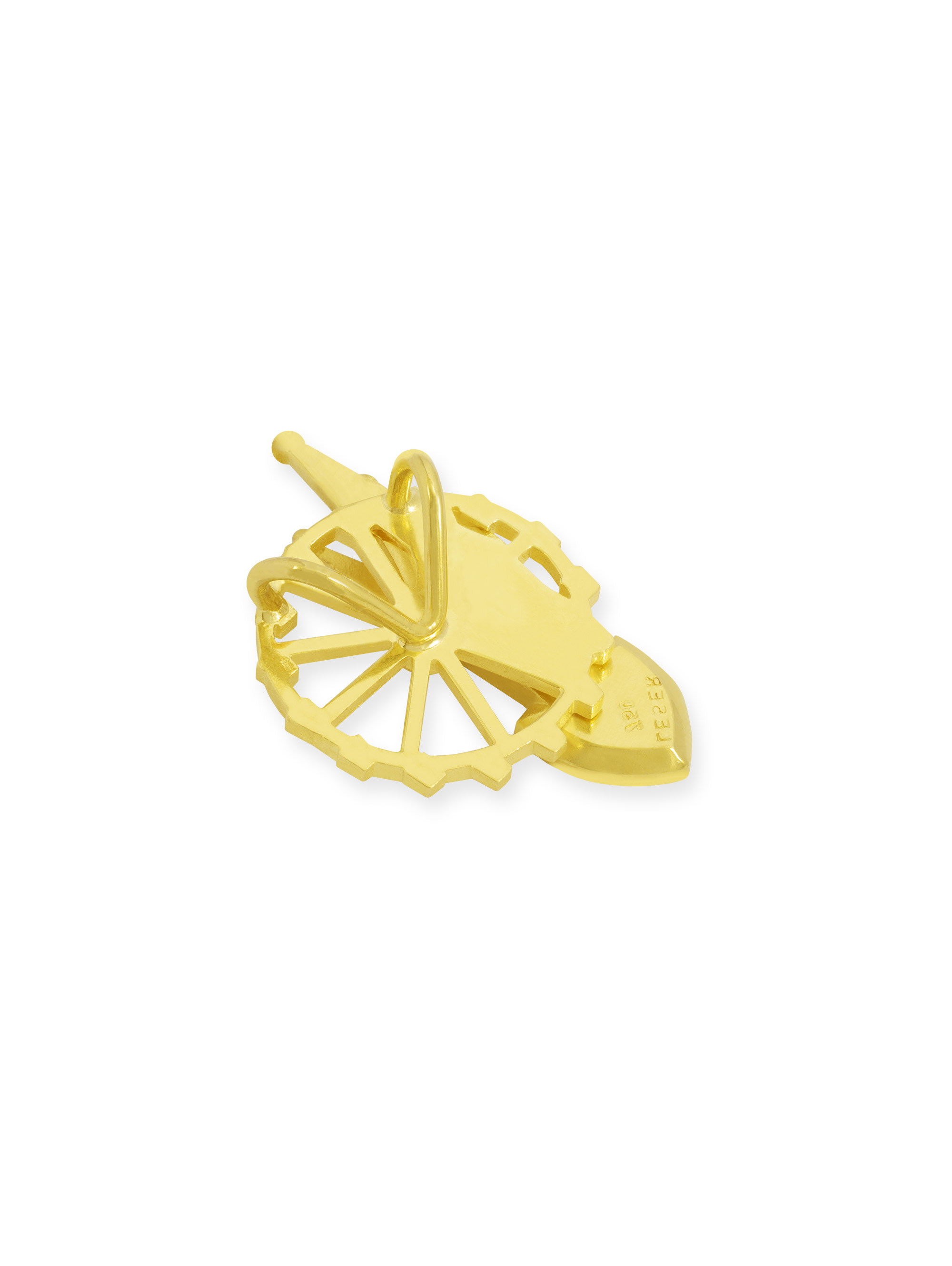 LESER Anhaenger- Stadtschmuck Riesenrad Straubing Gelbgold