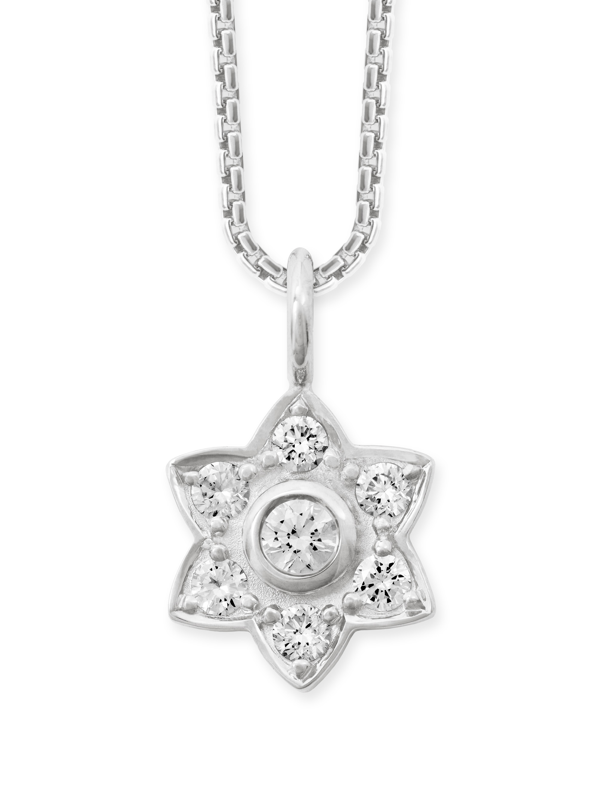 LESER Anhänger-Flowerstar-Weissgold-Brillanten-122716 LESER Anhänger-Flowerstar-Weissgold-Brillanten-122716