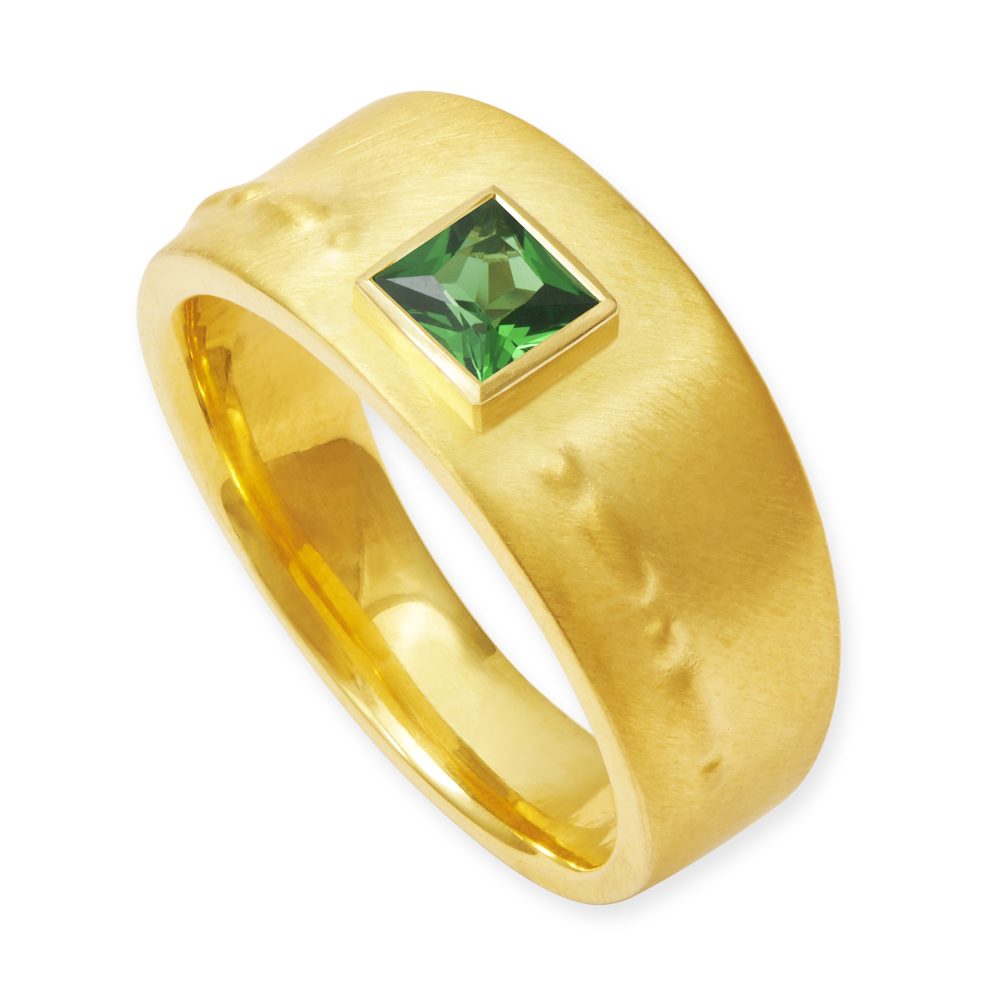 LESER Ring-Tsavolith 750 Gelbgold