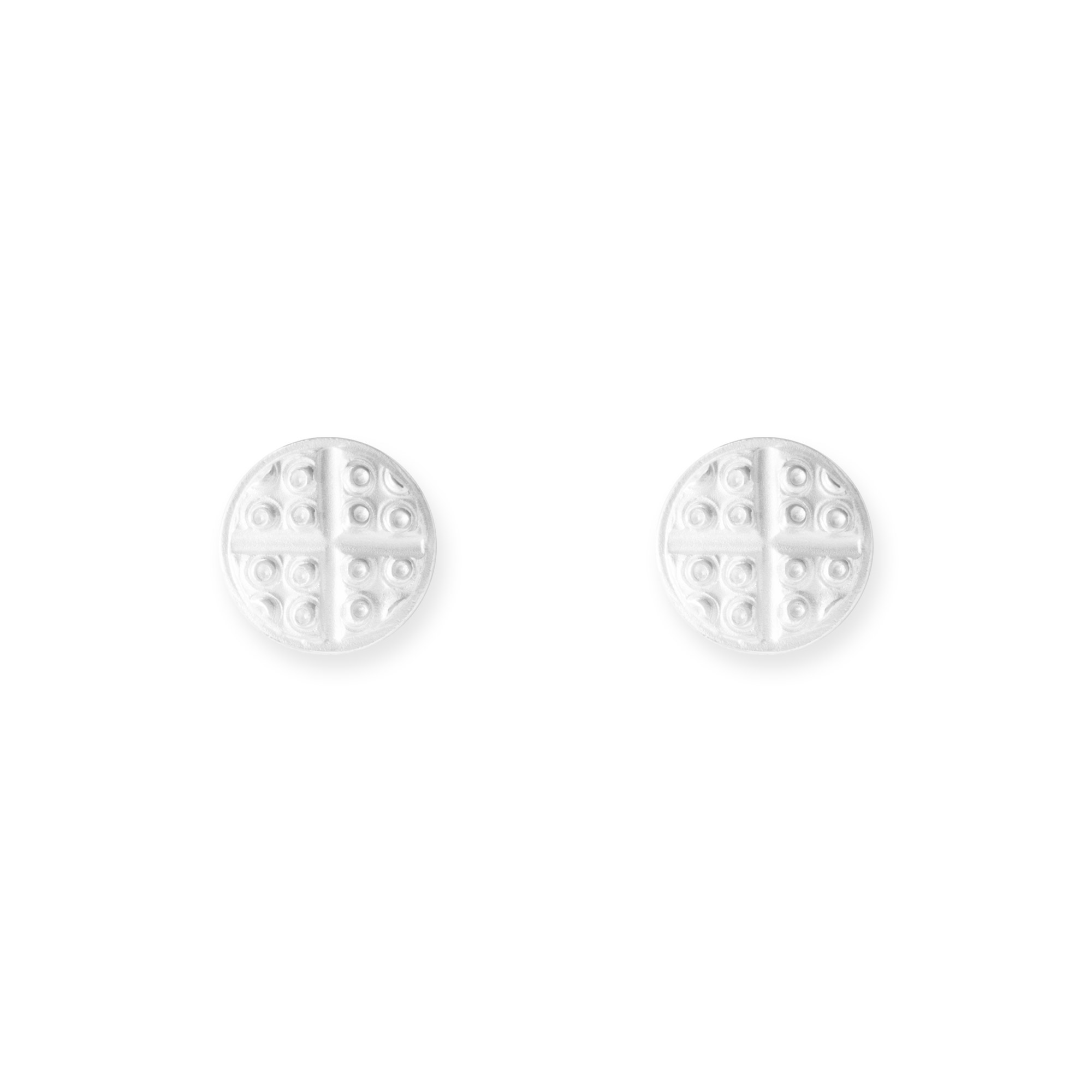 LESER Ohrstecker- Stadtschmuck Roemermaske Straubing Silber