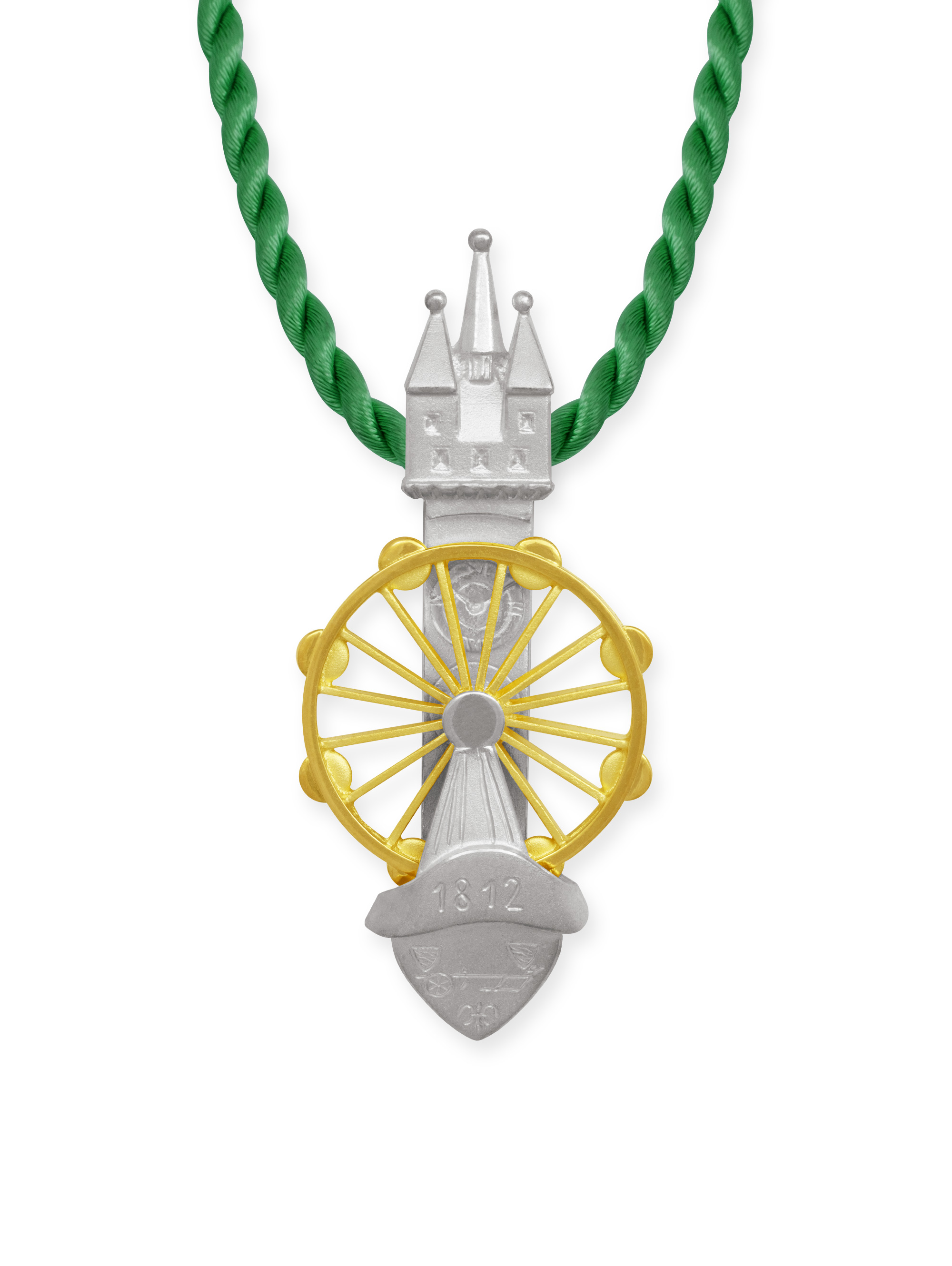 LESER Anhaenger- Stadtschmuck Riesenrad Straubing Gelbgold Weissgold LESER Anhaenger- Stadtschmuck Riesenrad Straubing Gelbgold Weissgold