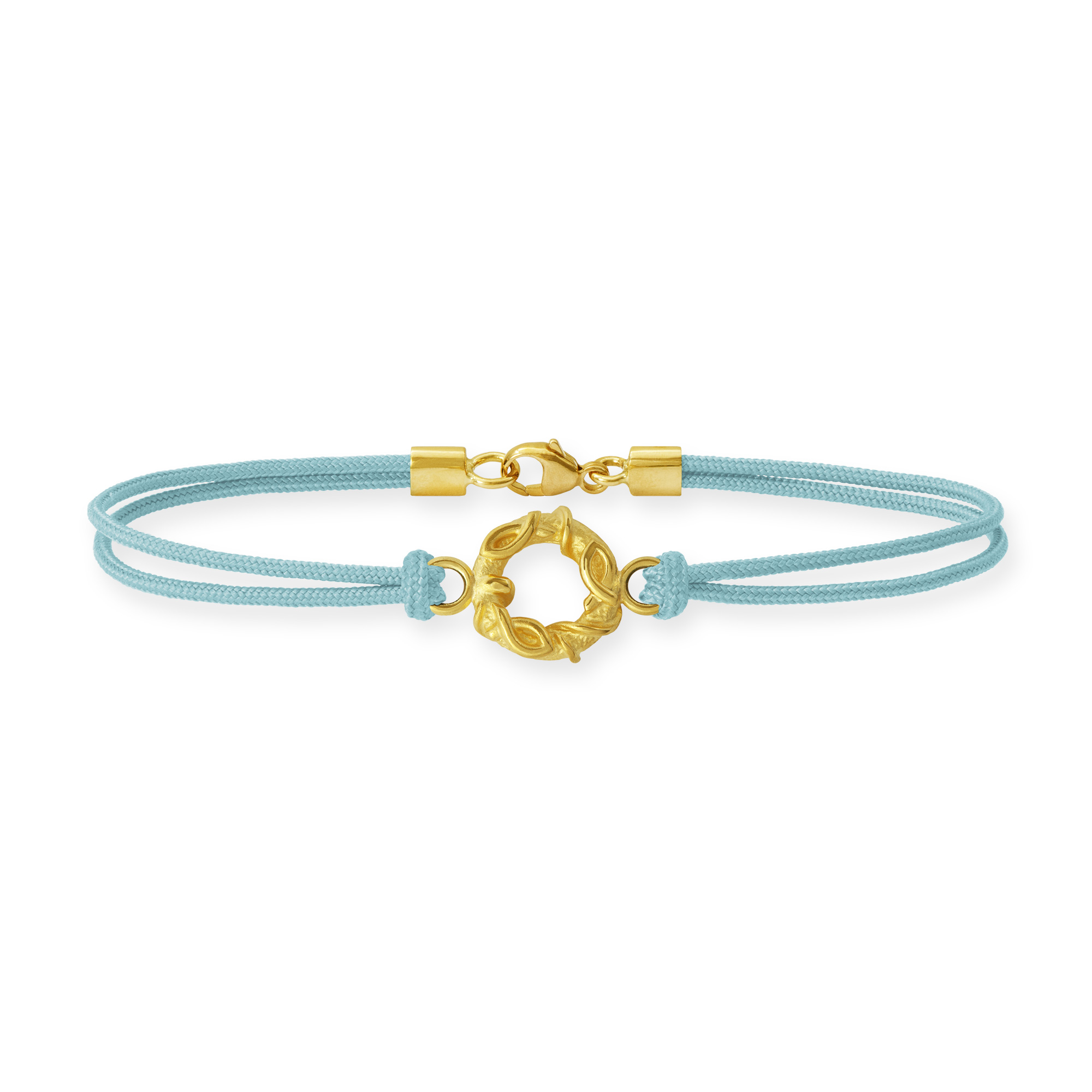 LESER Armband- Fische Seide 750 Gelbgold