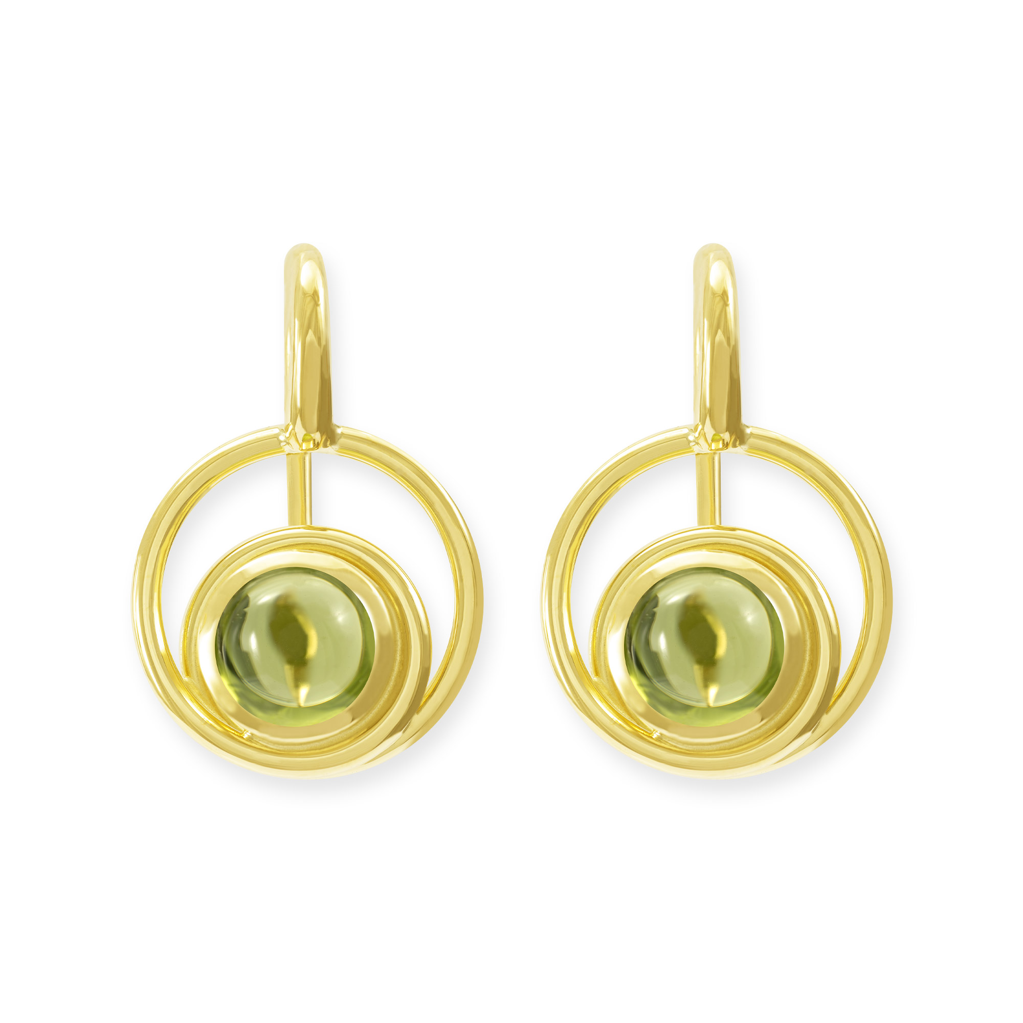 LESER Ohrbügel-Gelbgold- Peridot - 124065