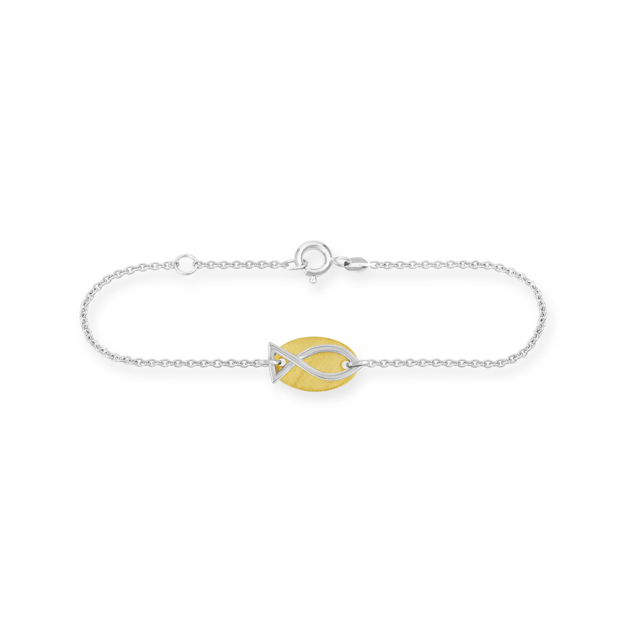 LESER Kinderarmband-Fisch-925Silber-750GG LESER Kinderarmband-Fisch-925Silber-750GG
