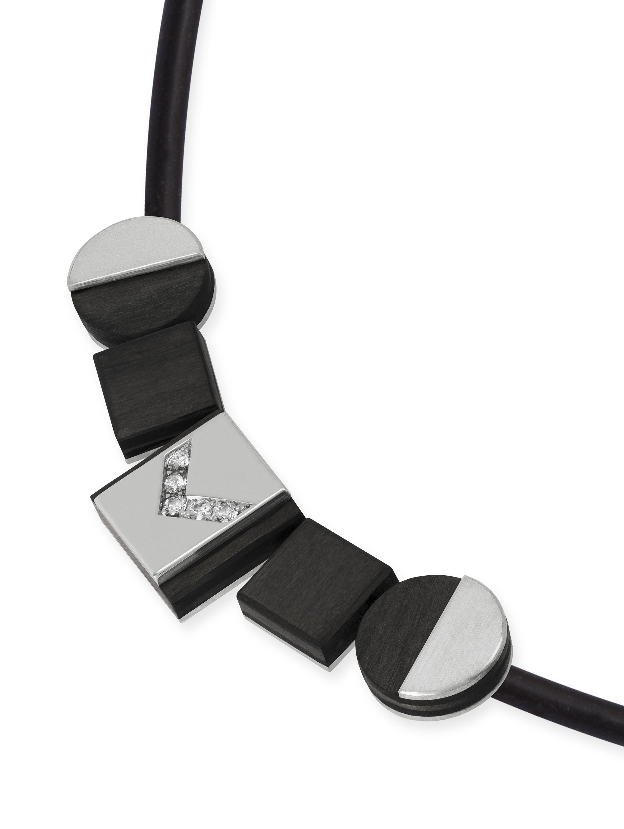 LESER Carbon-Anhaenger-750WG-Brillanten-121560 aus Weißgold mit Brillanten LESER Carbon-Anhaenger-750WG-Brillanten-121560 aus Weißgold mit Brillanten