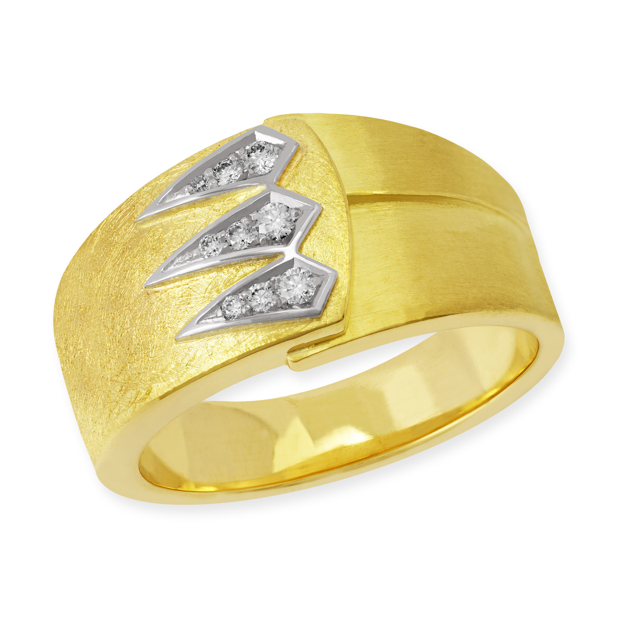 LESER Ring-Gelbgold-Weißgold-Brillanten-122654