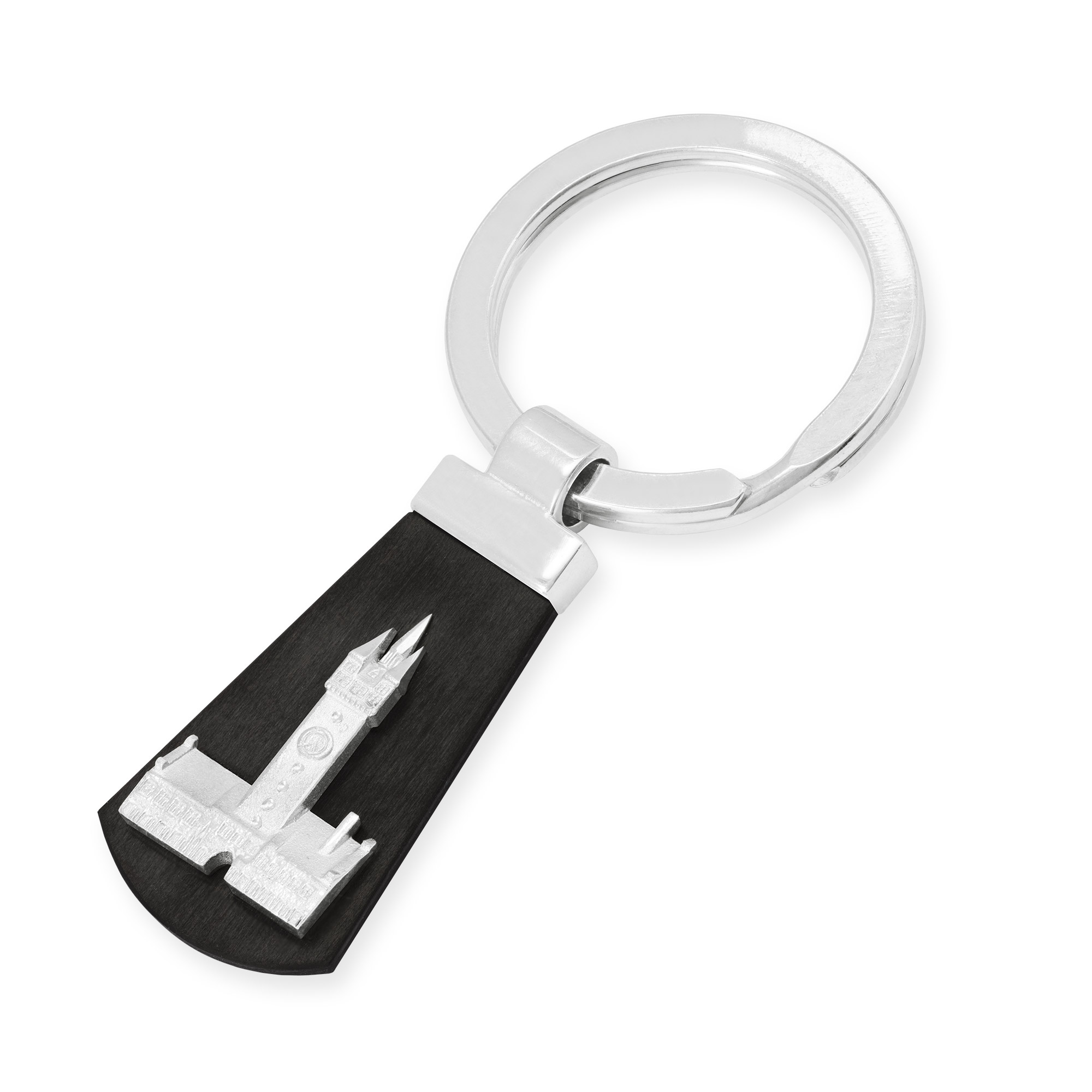 Schlsselanhnger-Carbon-Stadtturm-Silber-122119 Schlsselanhnger-Carbon-Stadtturm-Silber-122119