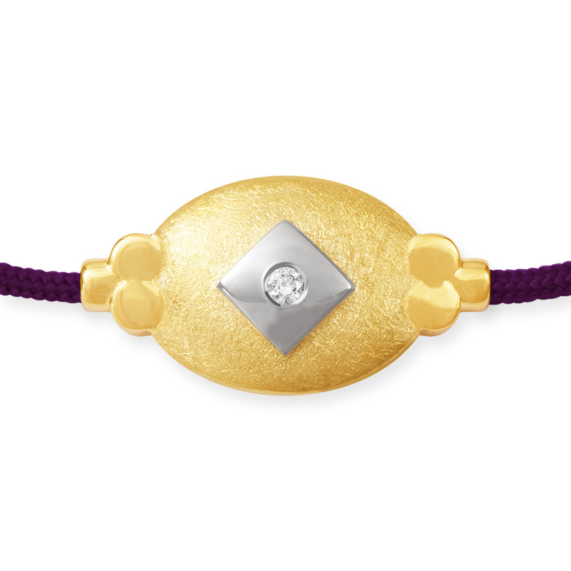 LESER Armband- 585 Gelbgold Raute