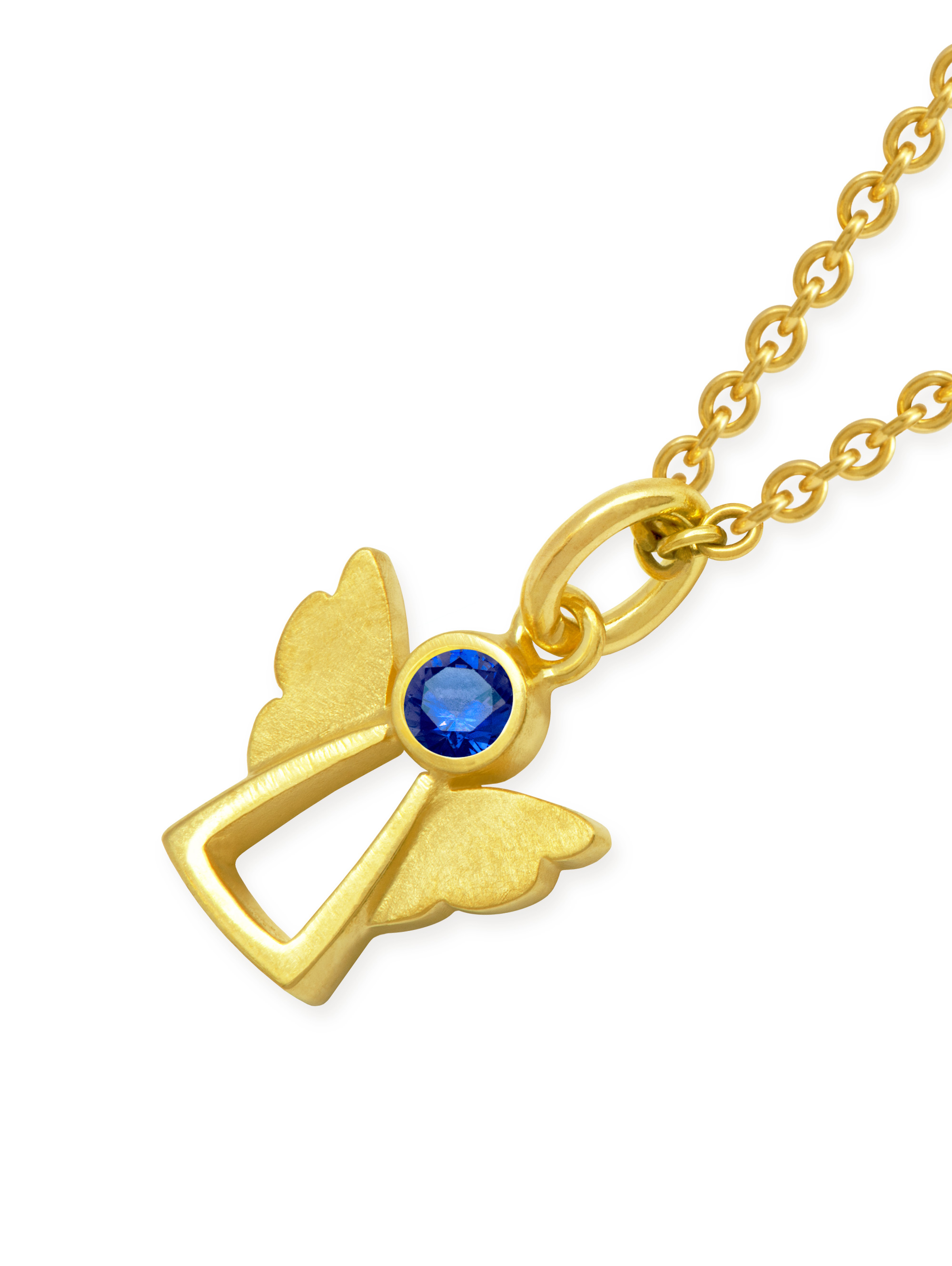 LESER Anhaenger- Engel 750 Gelbgold -Saphir-120630 LESER Anhaenger- Engel 750 Gelbgold -Saphir-120630
