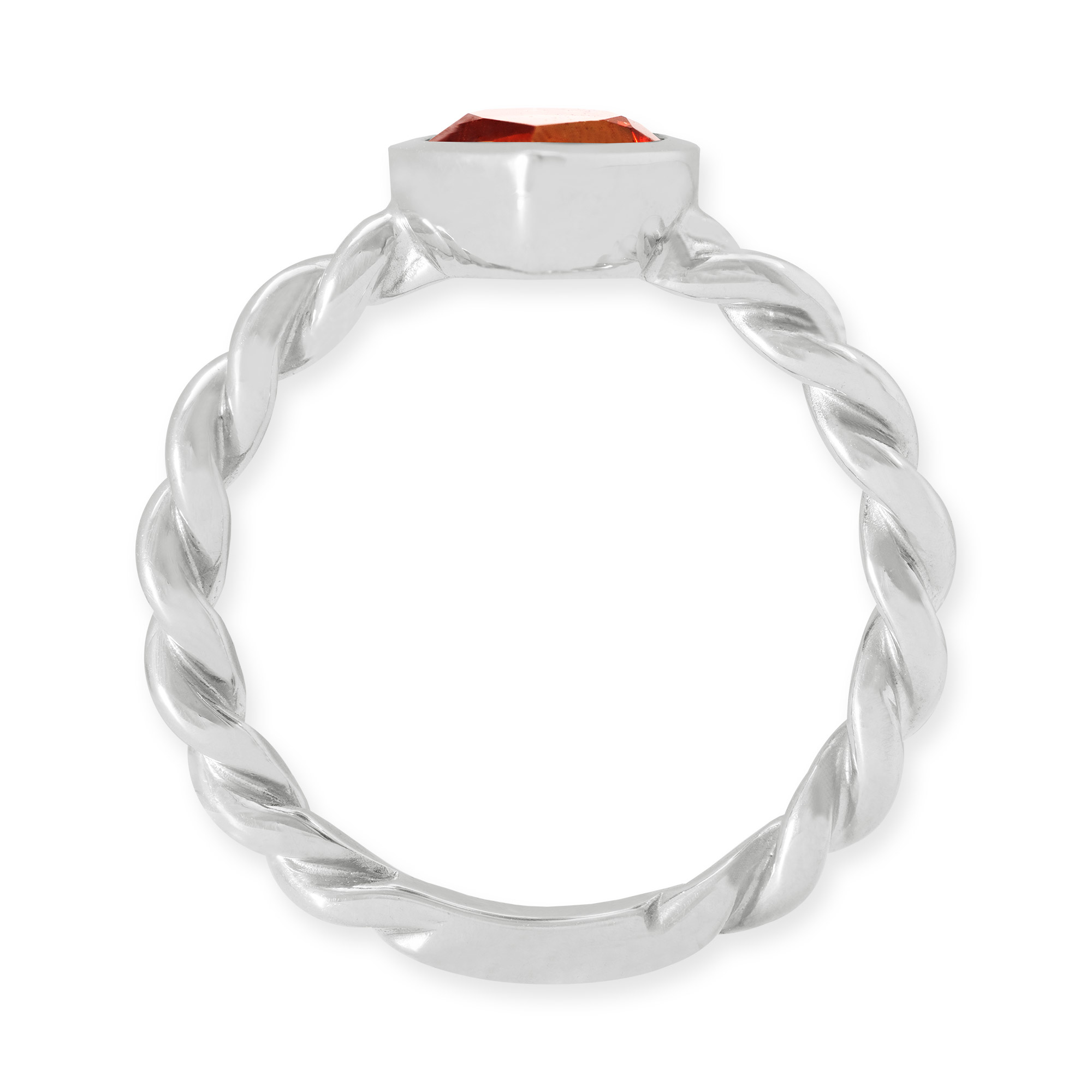 LESER Ring- Stadtschmuck Granat 925 Silber