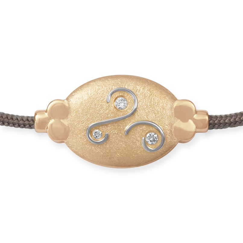 LESER Armband- 585 Rotgold 925 Silber