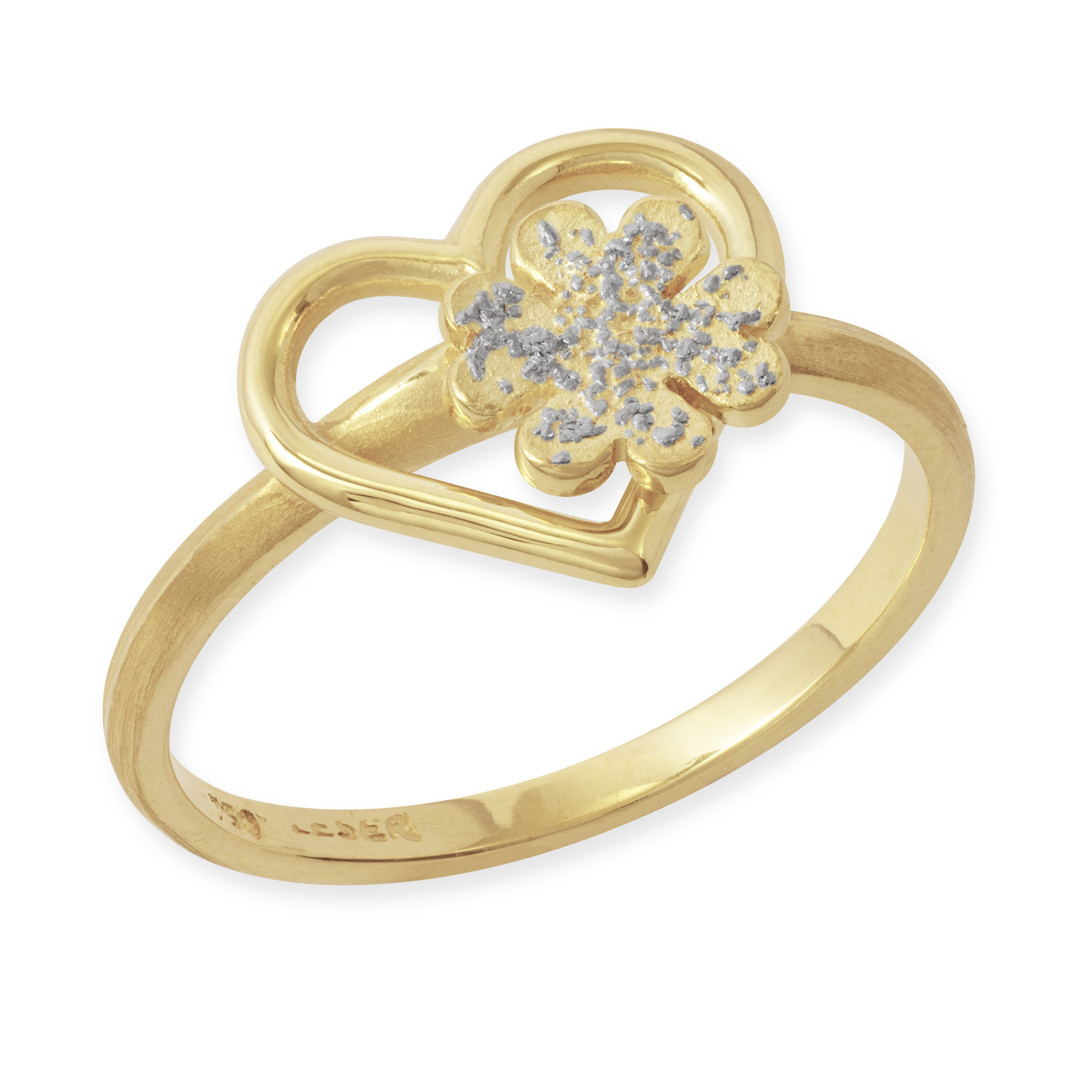 LESER Herz-Ring-Roségold-Platin-123148