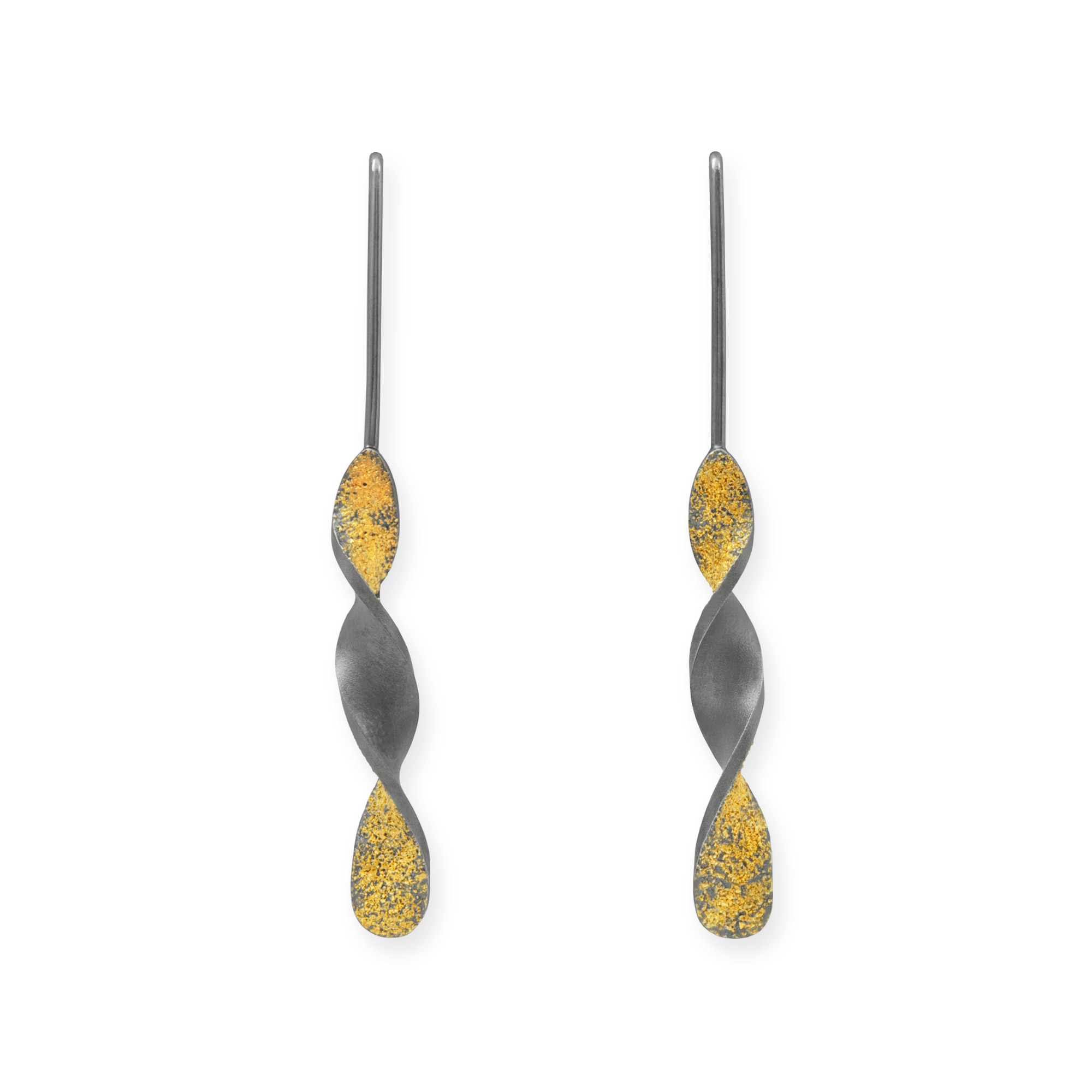 LESER Ohrbuegel-Lina-925Silberoxy-750GG LESER Ohrbuegel-Lina-925Silberoxy-750GG