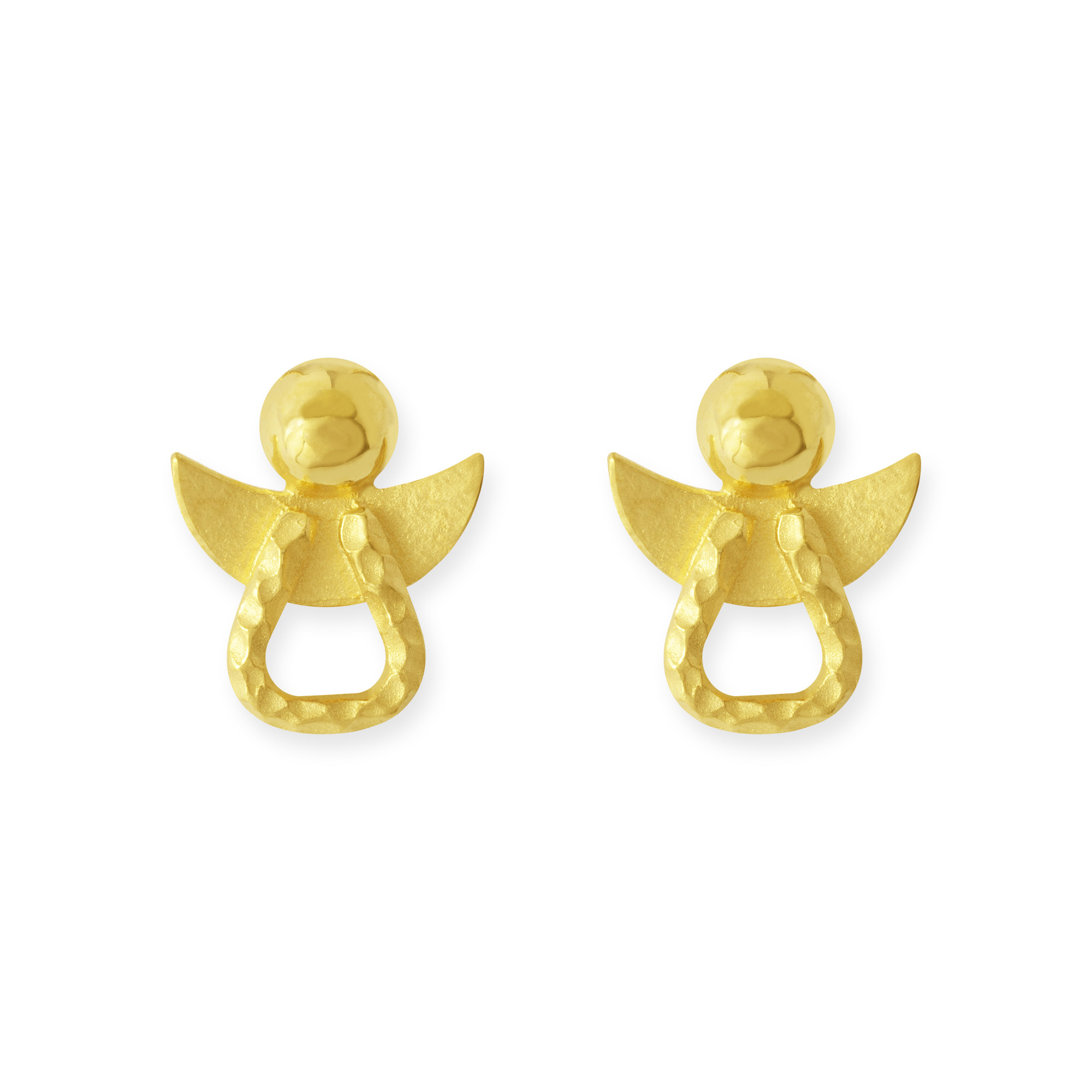 LESER Ohrstecker- Engel 750 Gelbgold