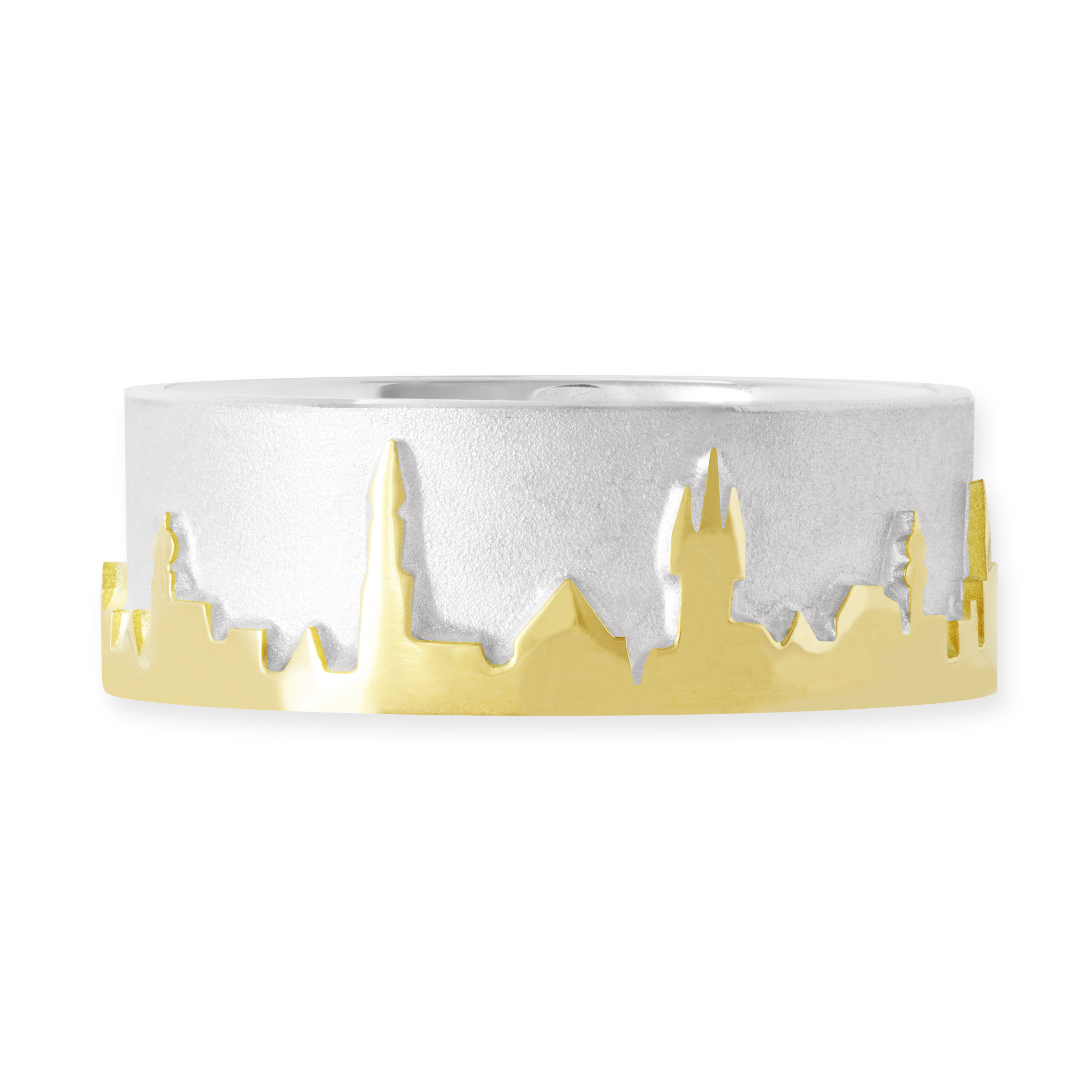 LESER Ring- Stadtsilhouette Weissgold