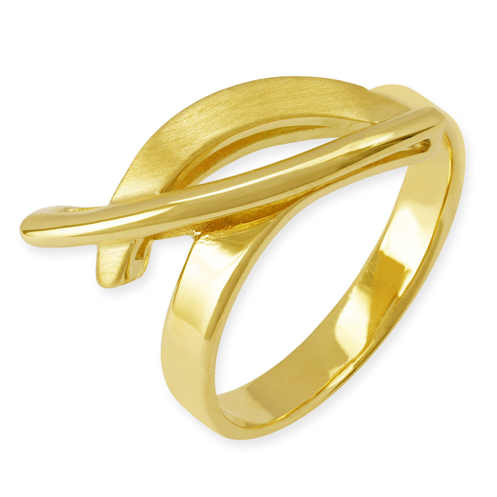 Gelbgold Fisch-Ring - 122356