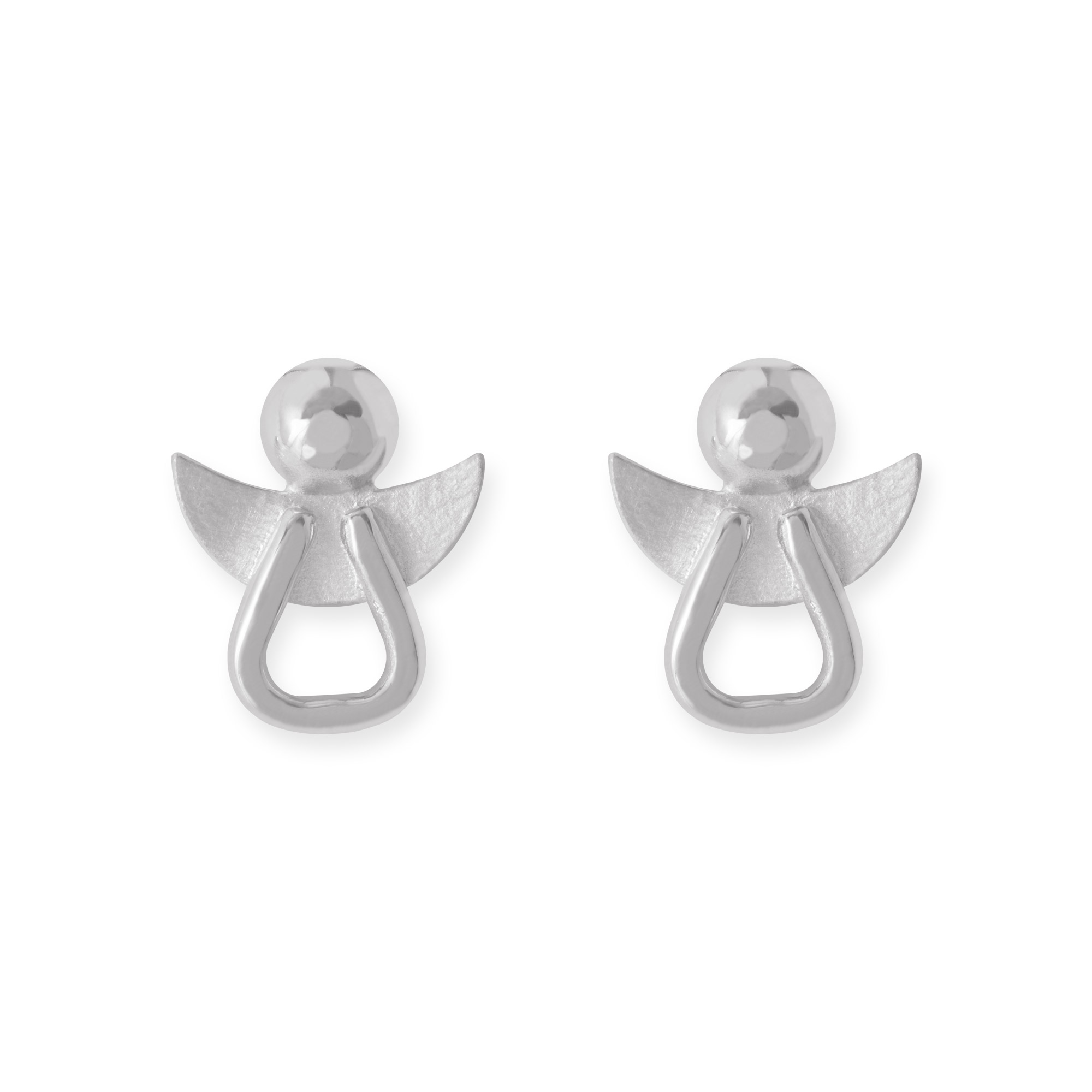 LESER Ohrstecker- Engel 750 Weissgold-121969