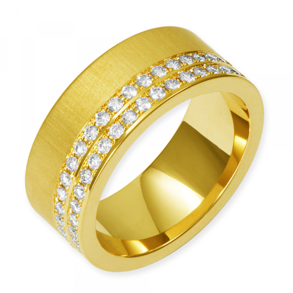 LESER Ring-Memoirering 750 Gelbgold