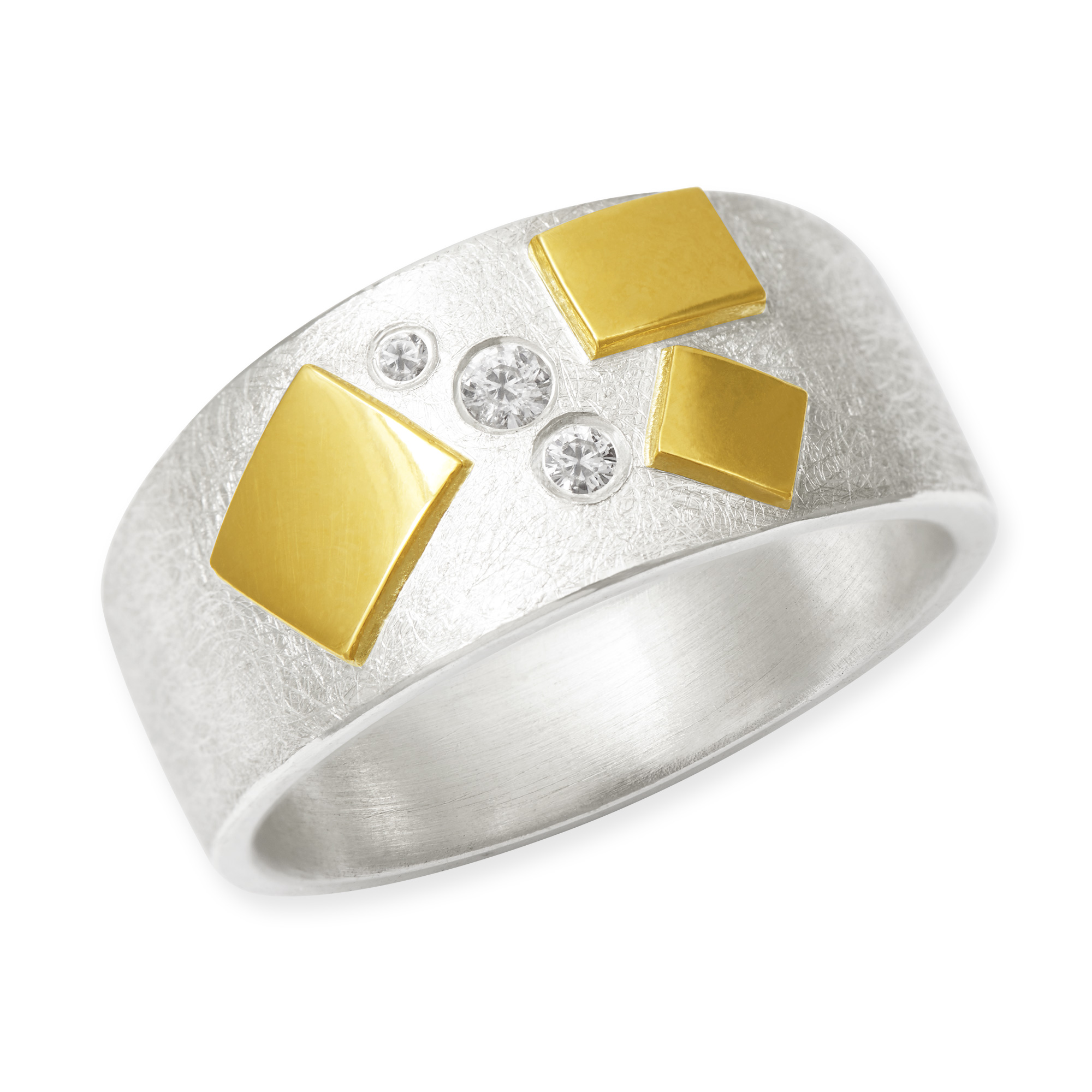 LESER Ring-925 Silber 900 Gelbgold-105415 LESER Ring-925 Silber 900 Gelbgold