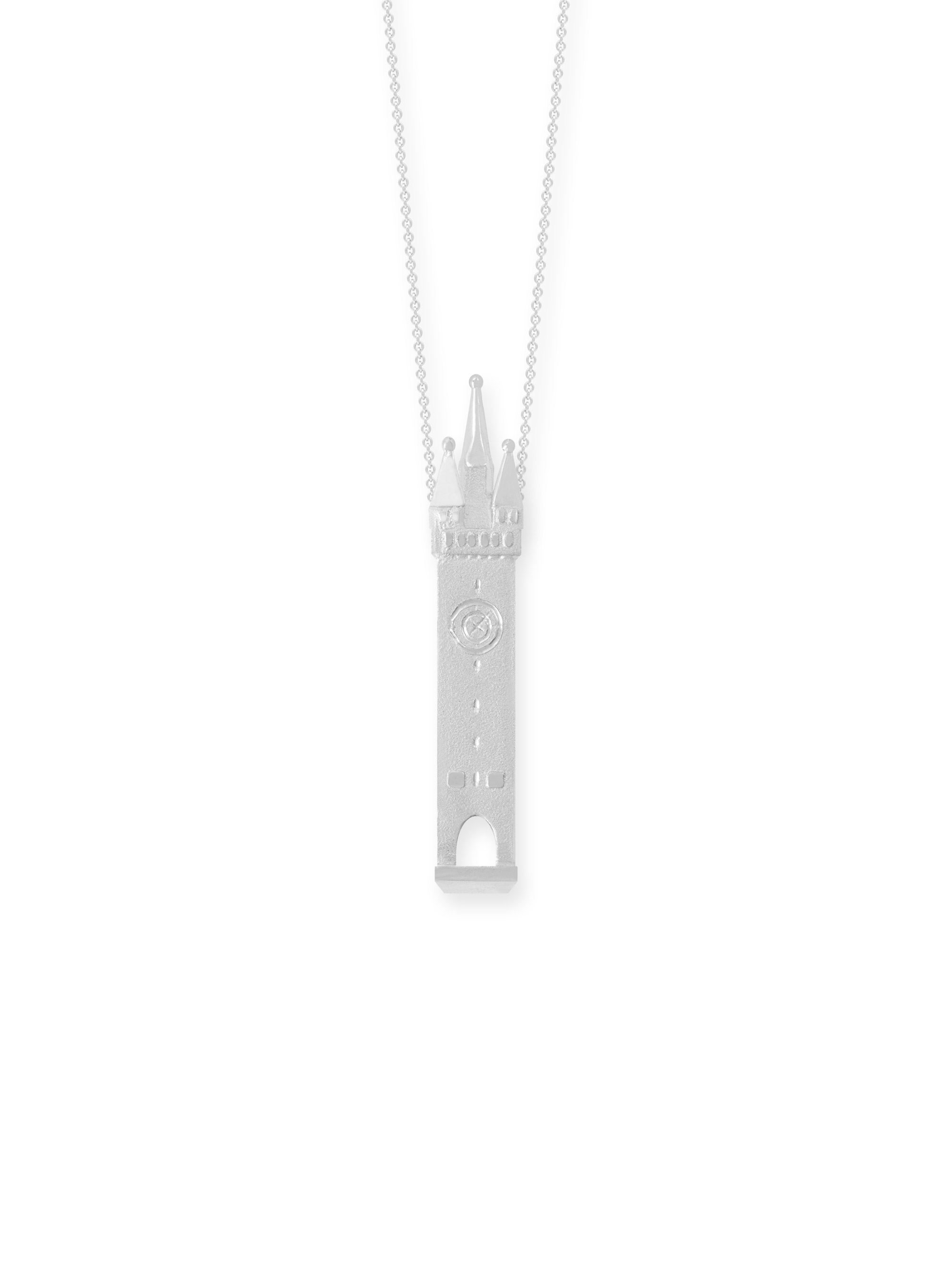 LESER Anhaenger- Stadtturm Silber Brillant
