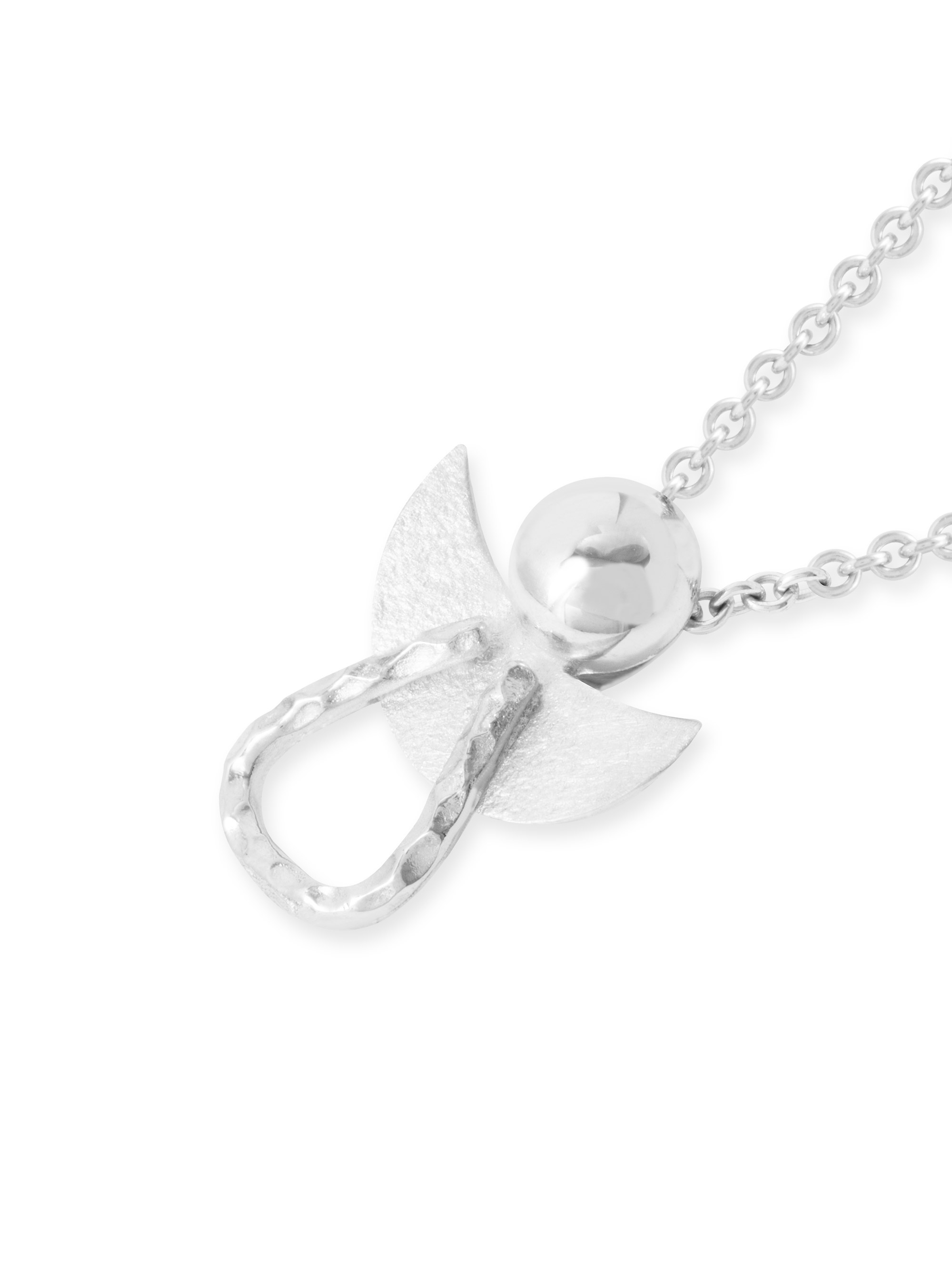 LESER Anhaenger-Engel 750 Weissgold