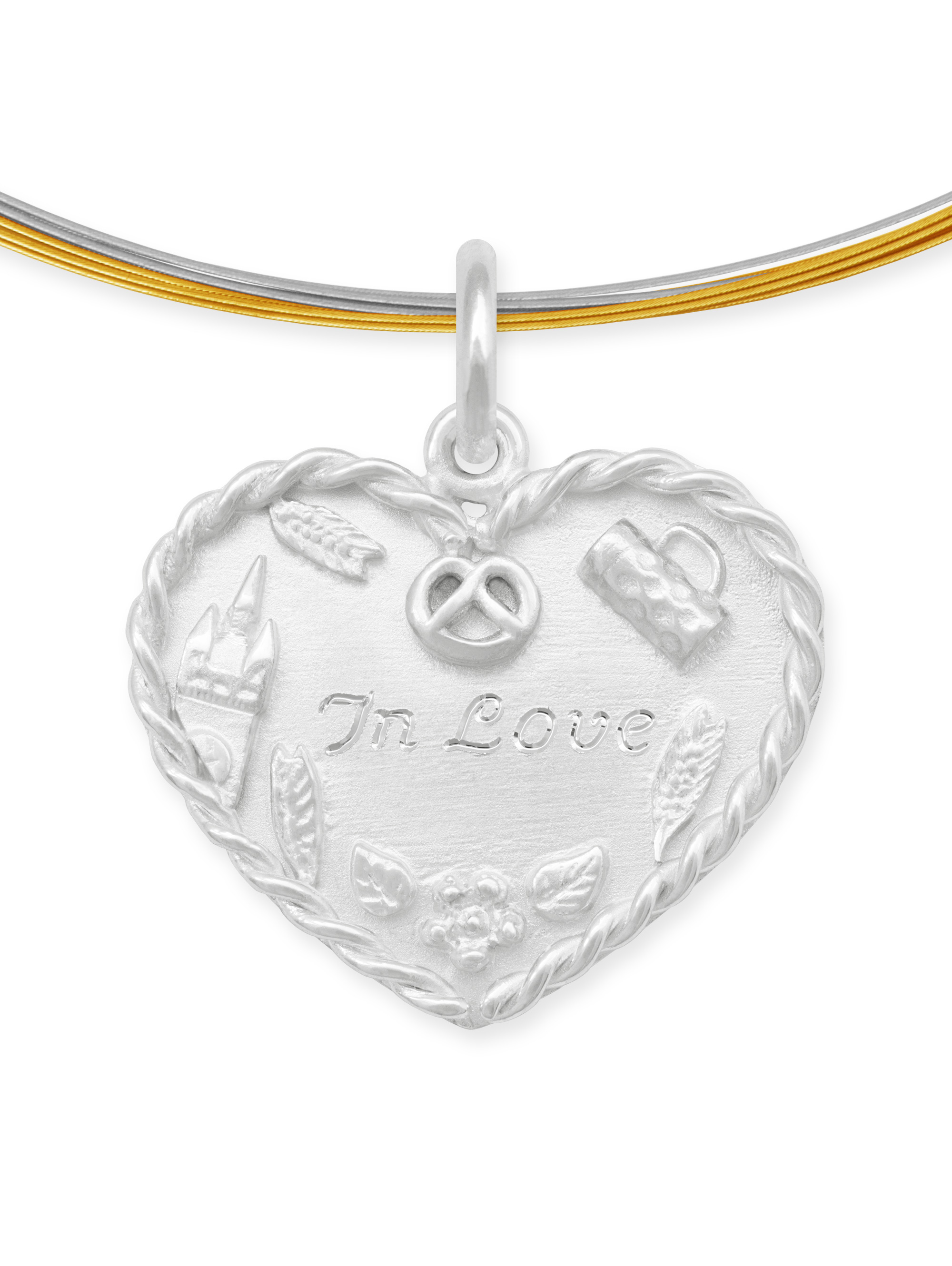 LESER Anhaenger-Volksfestherz-Gravur-925Silber-In-Love LESER Anhaenger-Volksfestherz-Gravur-925Silber-In-Love