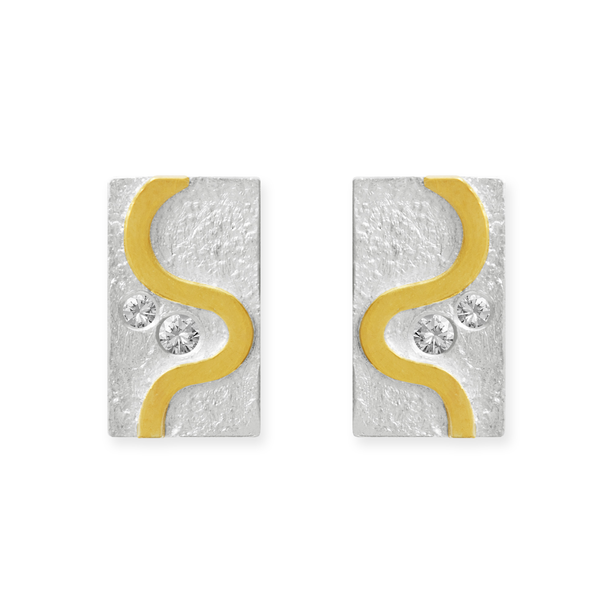 LESER Ohrstecker- 750 Gelbgold 925 SIlber LESER Ohrstecker- 750 Gelbgold 925 SIlber
