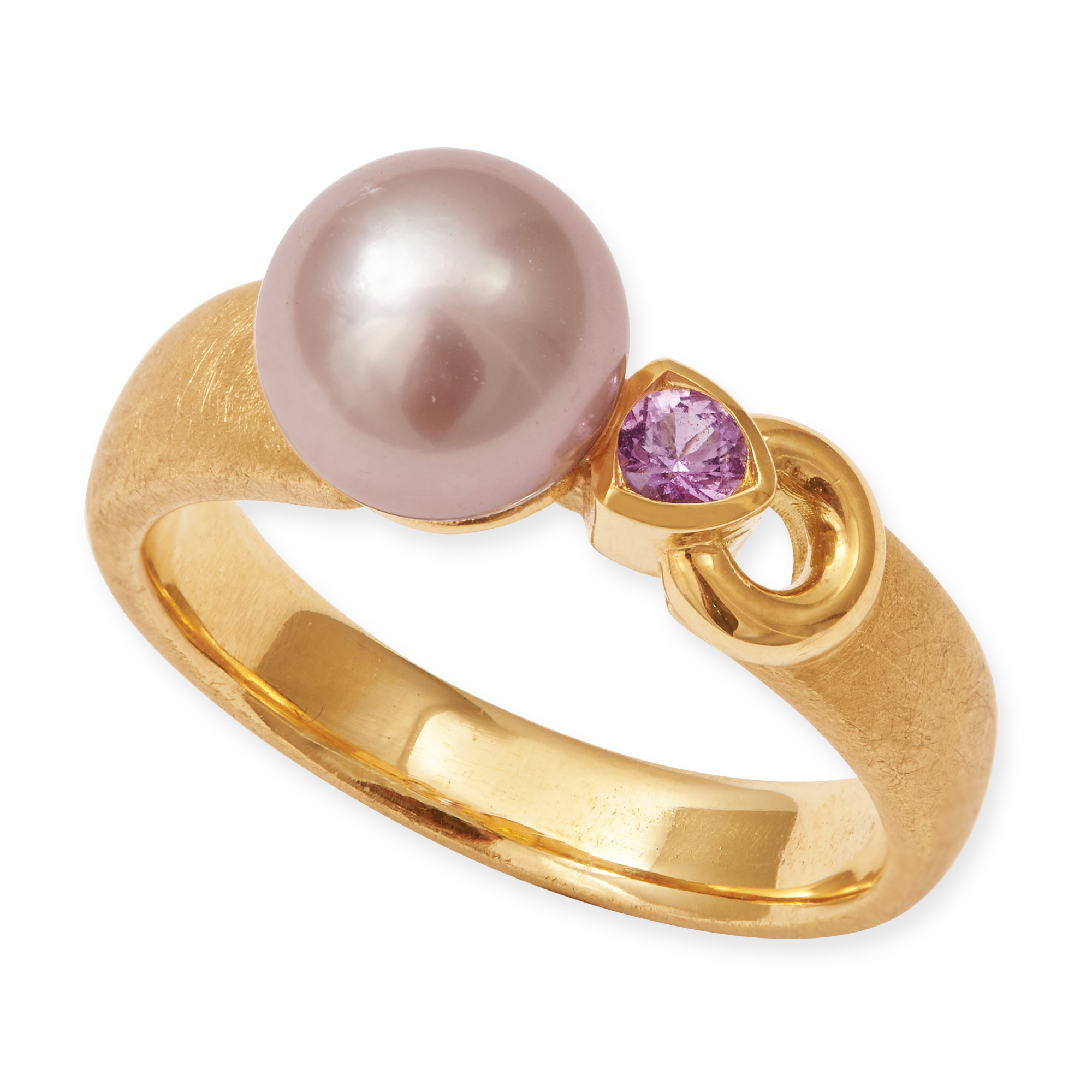 LESER Ring-Susswasser Perle 750 Roségold