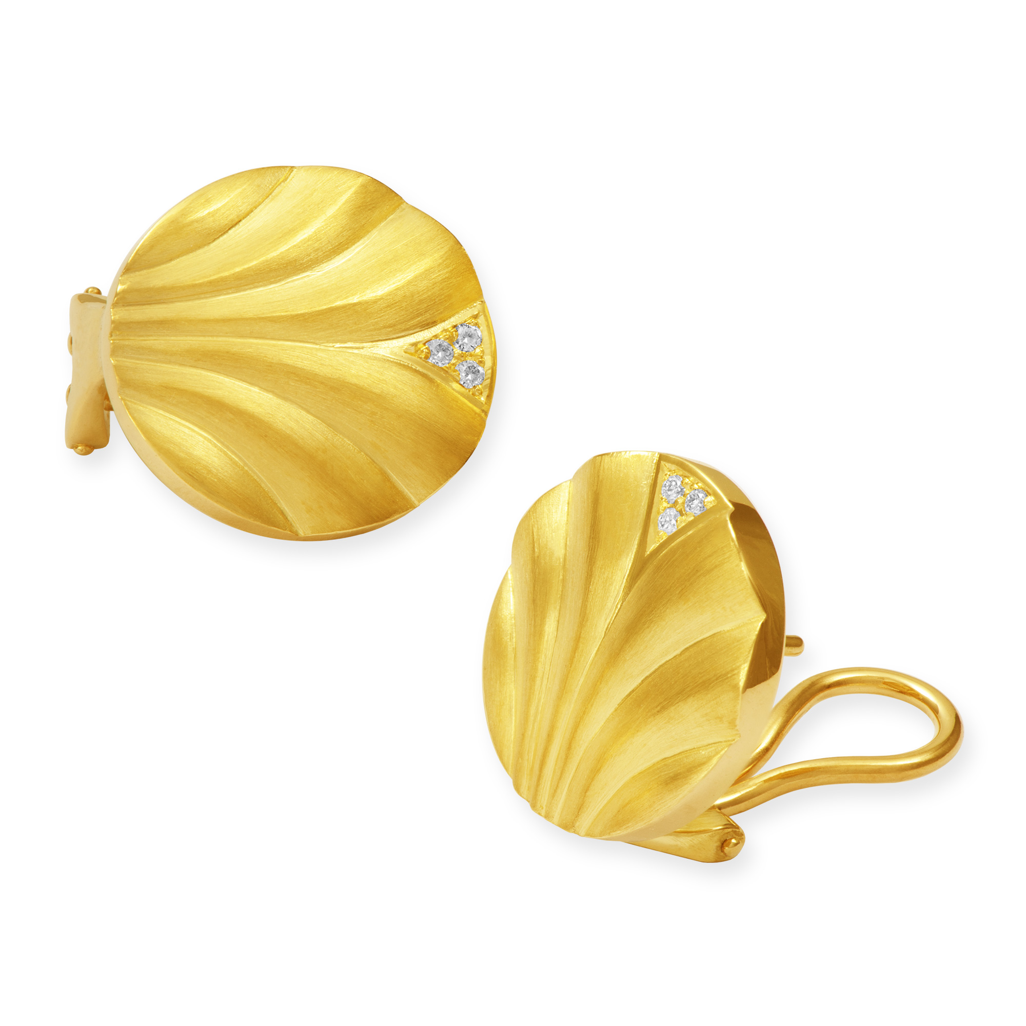 LESER Palme-Ohrstecker-750GG-Brillanten