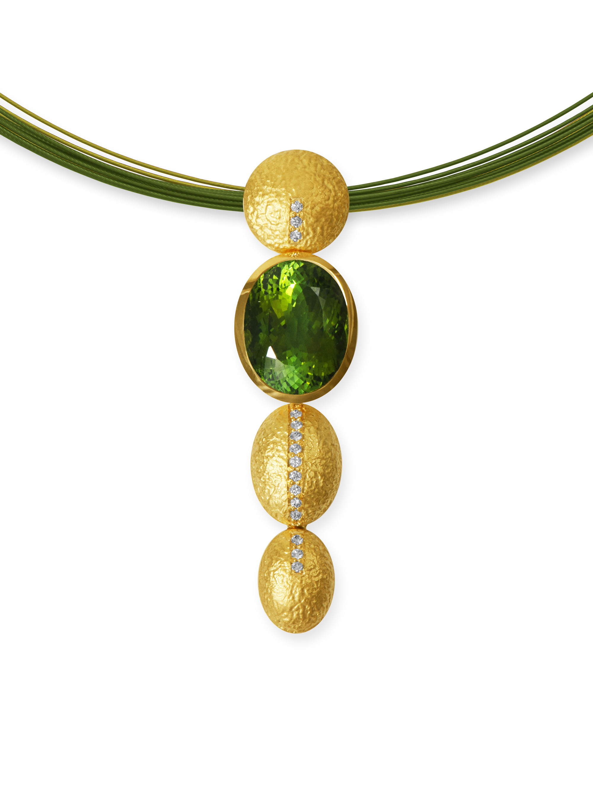 LESER Anhaenger-Unikat Turmalin 750 Gelbgold-115337-2 LESER Anhaenger-Unikat Turmalin 750 Gelbgold