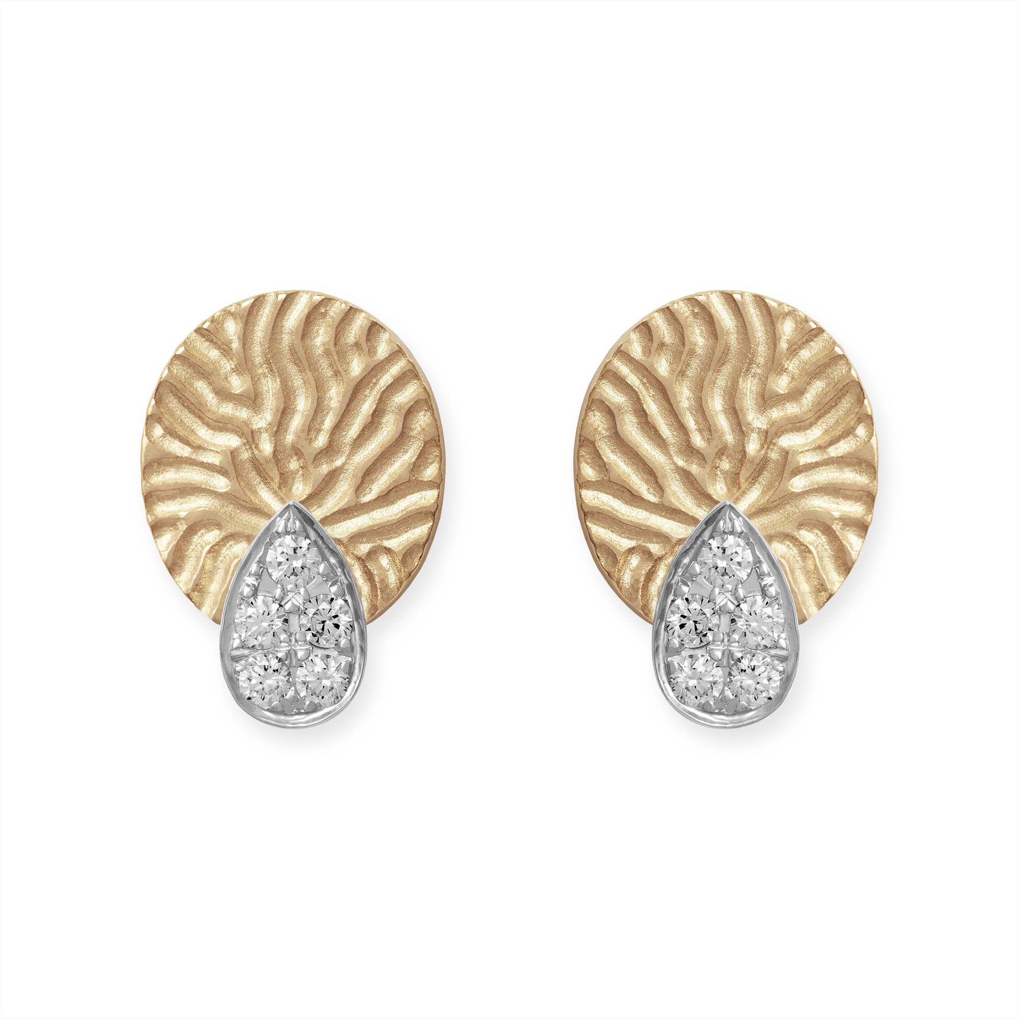 LESER Ohrstecker - Albero - 750  Roségold - 750 Weißgold - Brillanten - 122698