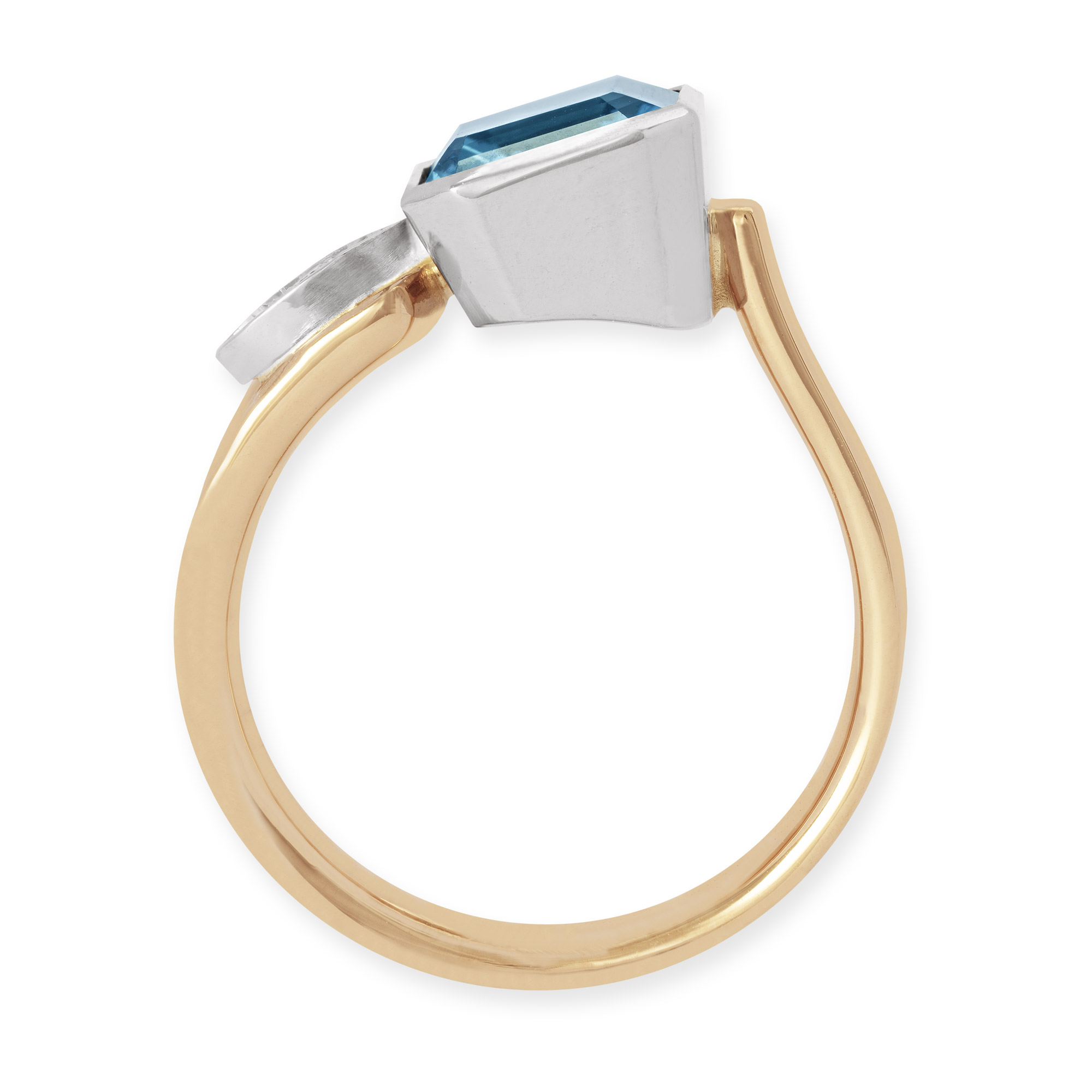 Roségold Ring "Albero" mit Topas und Brillanten