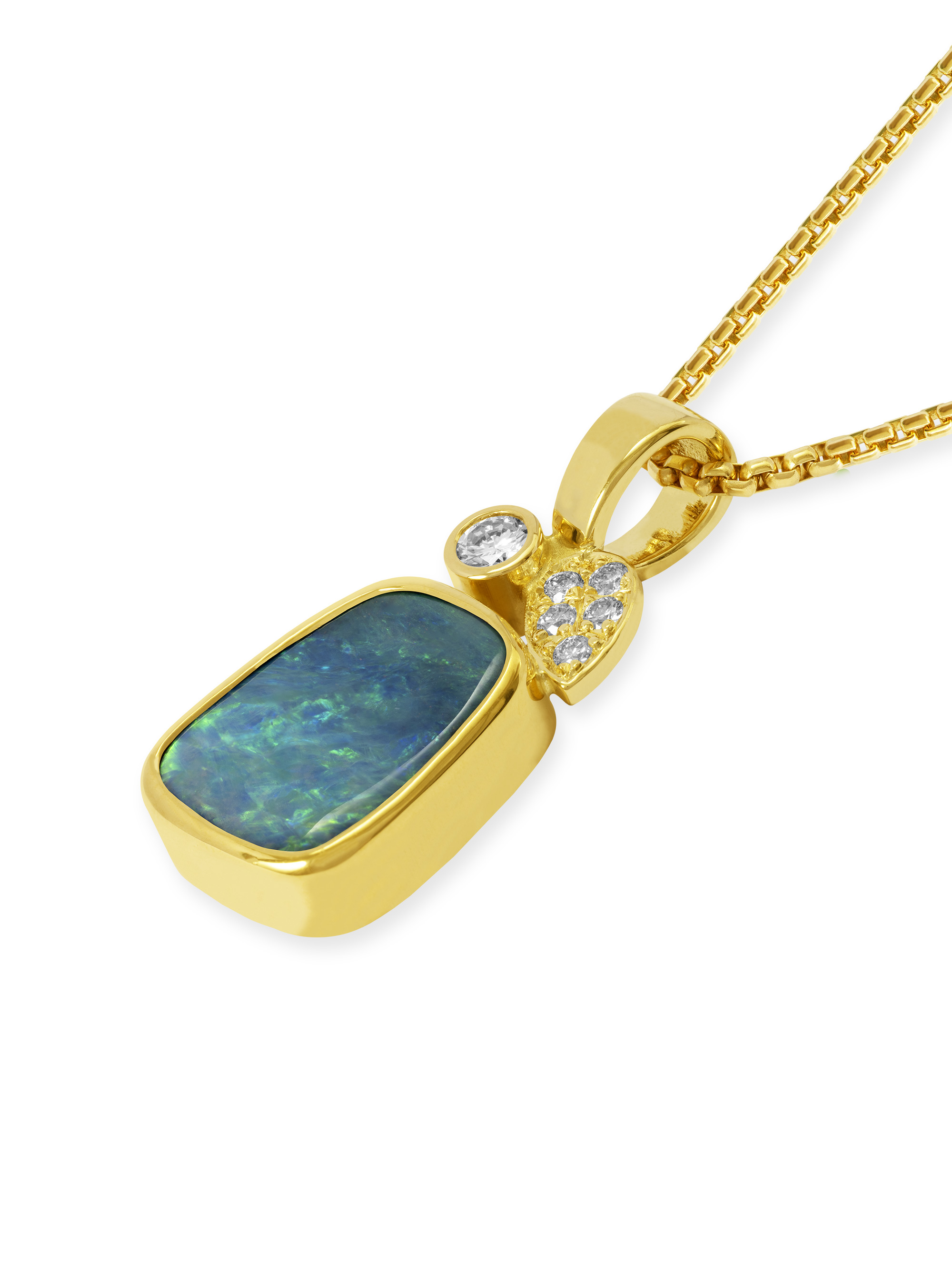 LESER Anhänger- Gelbgold - Opal - Brillanten - 122657