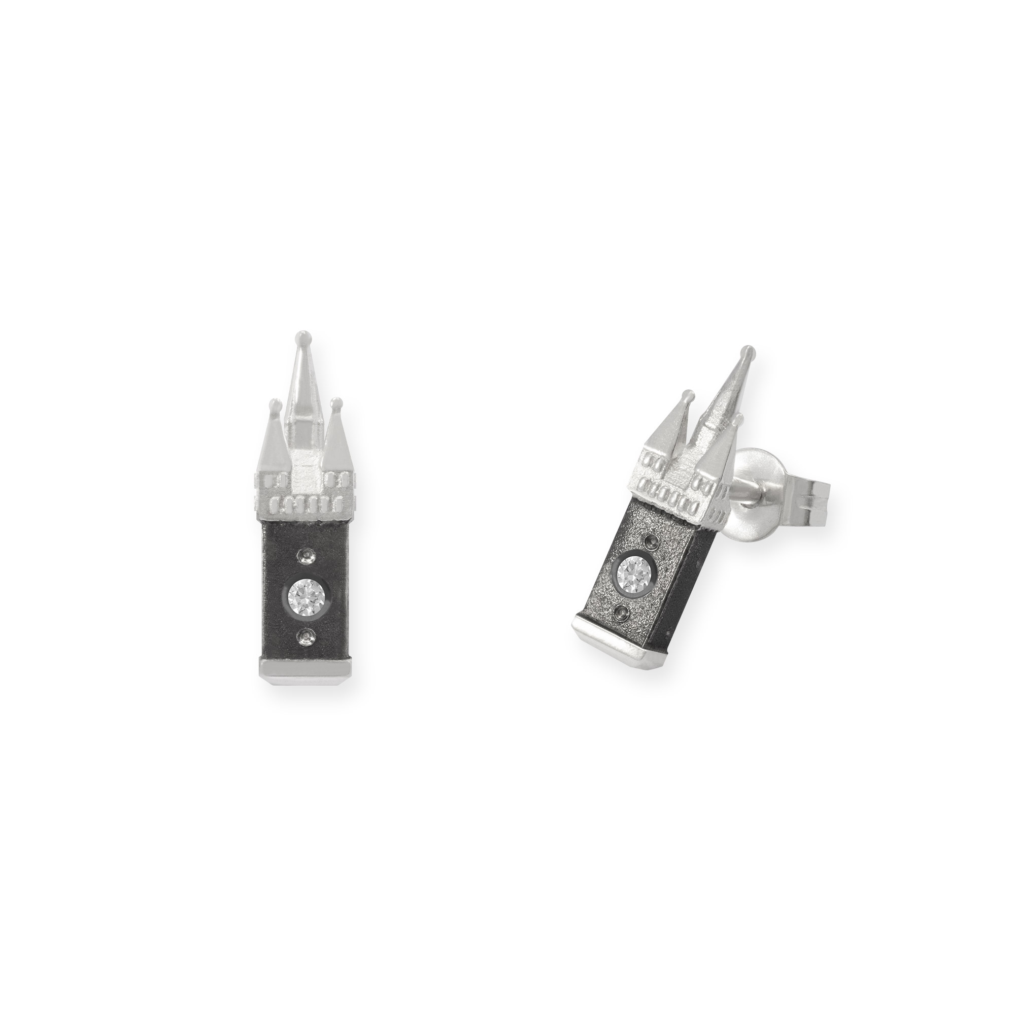 LESER Ohrstecker-Brillanten-925Silberoxy