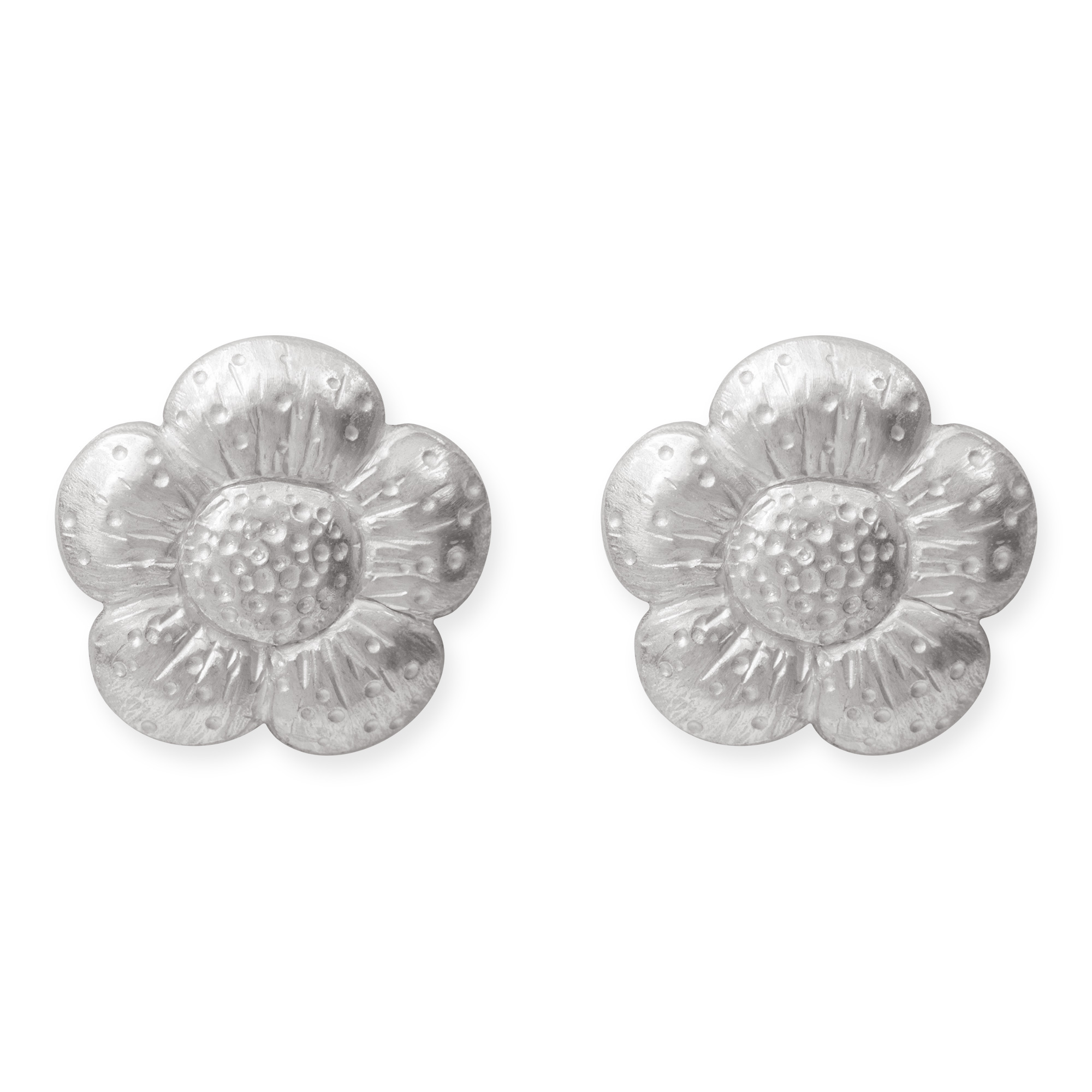 HoneyBlume_gross_750WG_112342 Ohrstecker Blume "Honey" groß