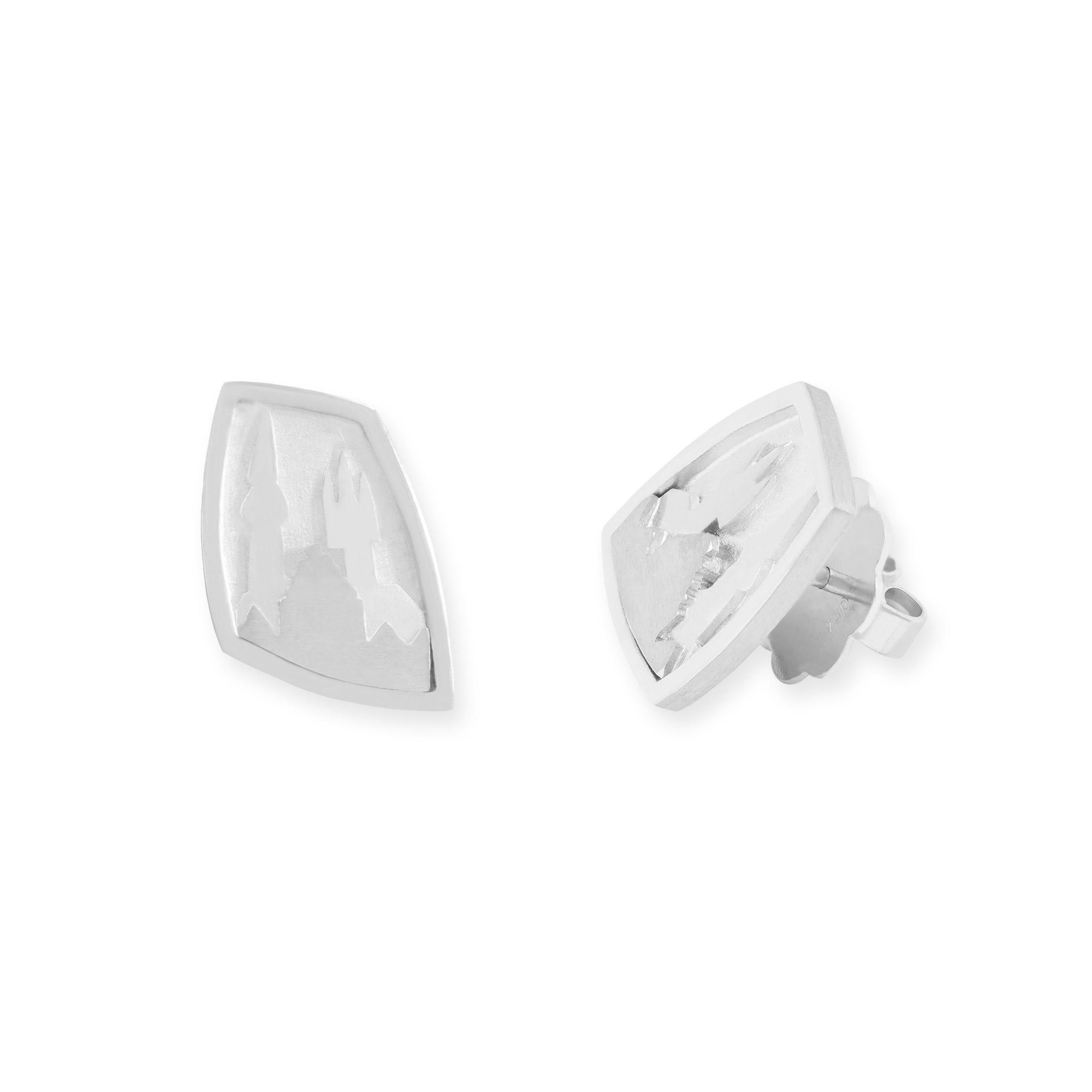 LESER Ohrstecker- Stadtsilhouette Silber