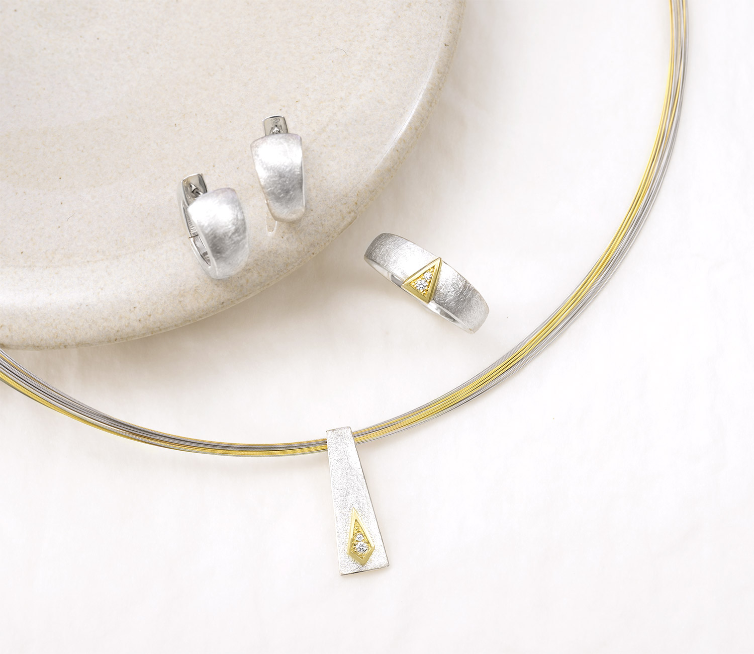 LESER Schmuck mit Deko-SilberGoldkombiniert-123999-117794-118848
