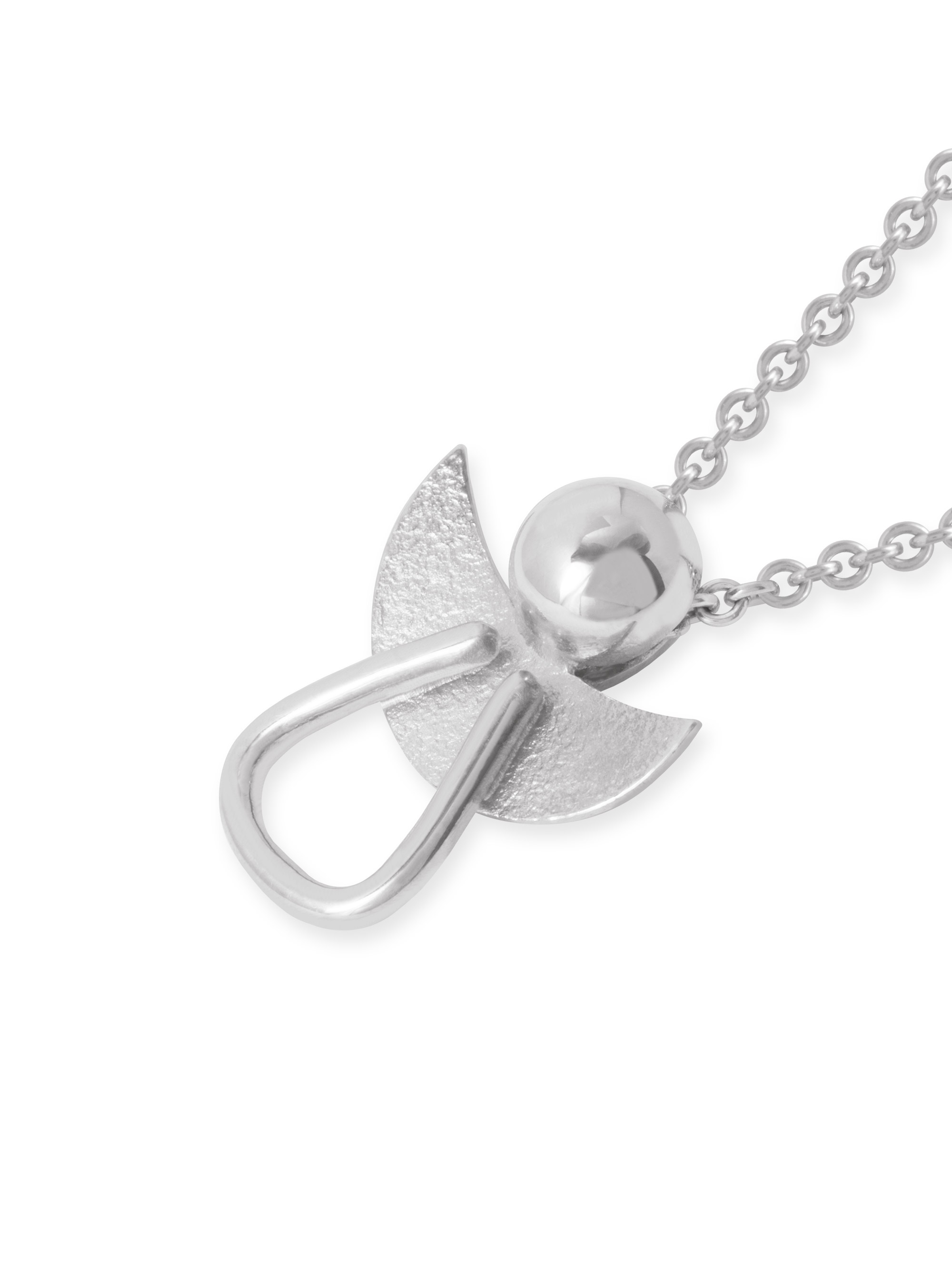 LESER Anhaenger-Engel 750 Weissgold