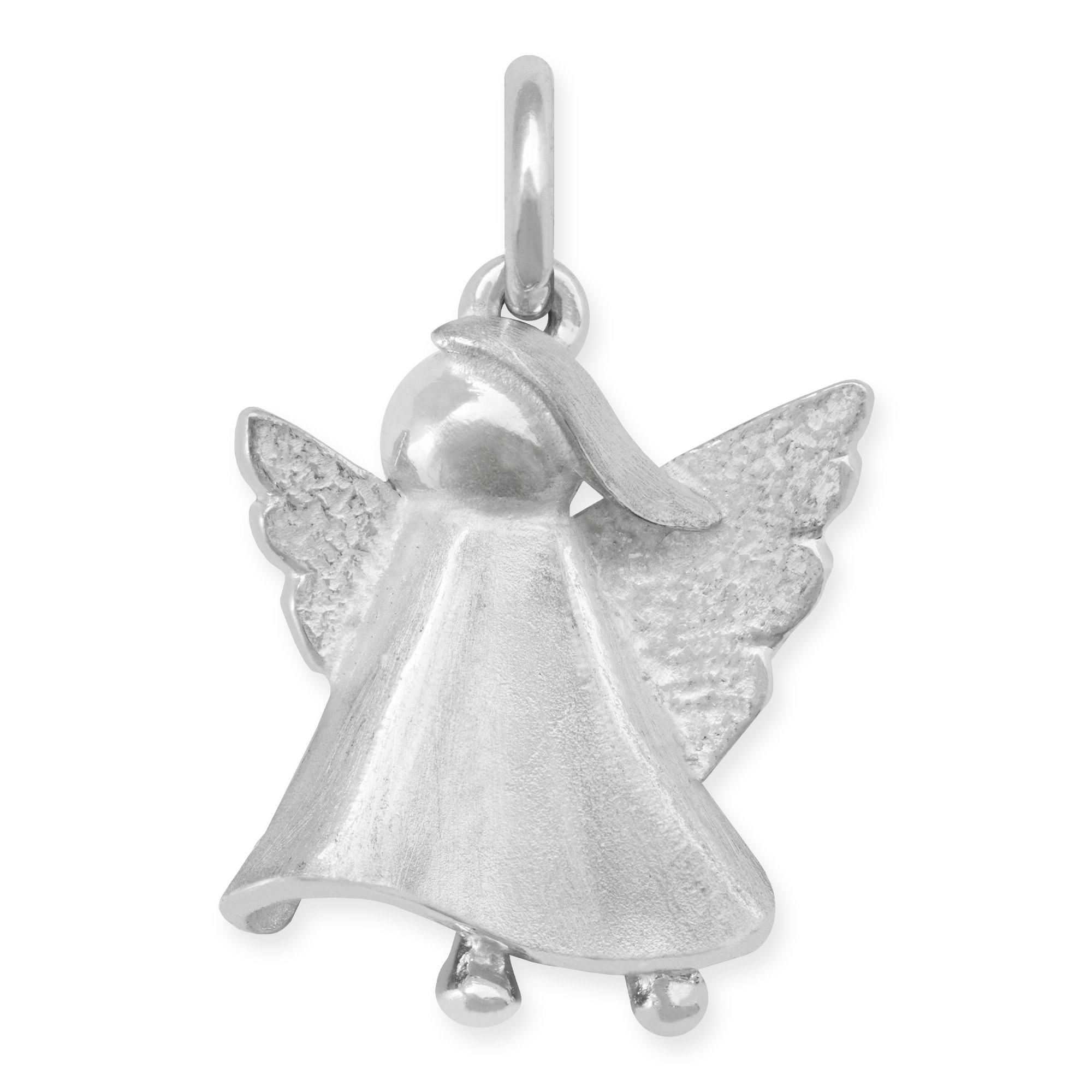 Schtzengel-Anhänger aus Silber groß