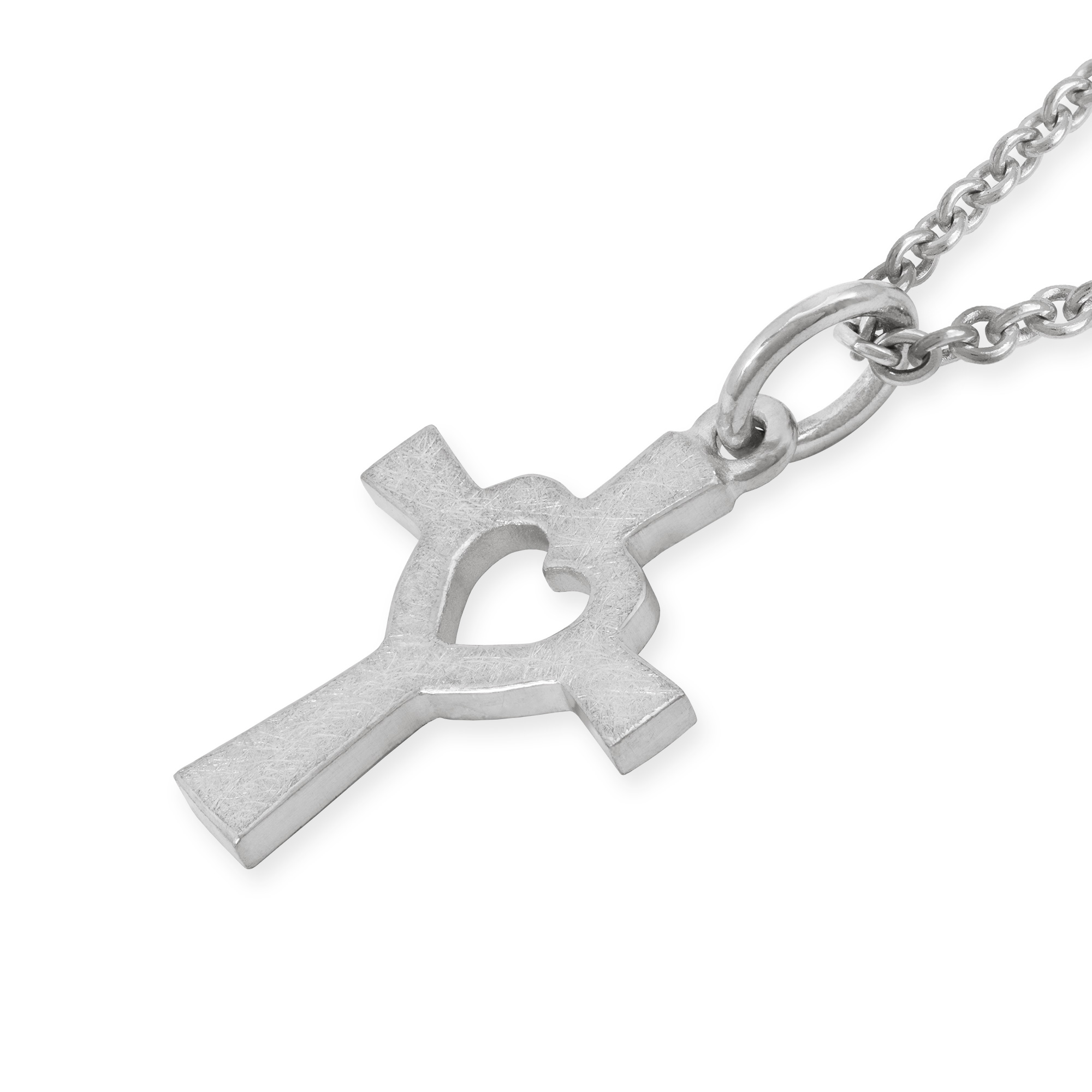 LESER Anhänger-Kreuz-750 Weißgold-122811