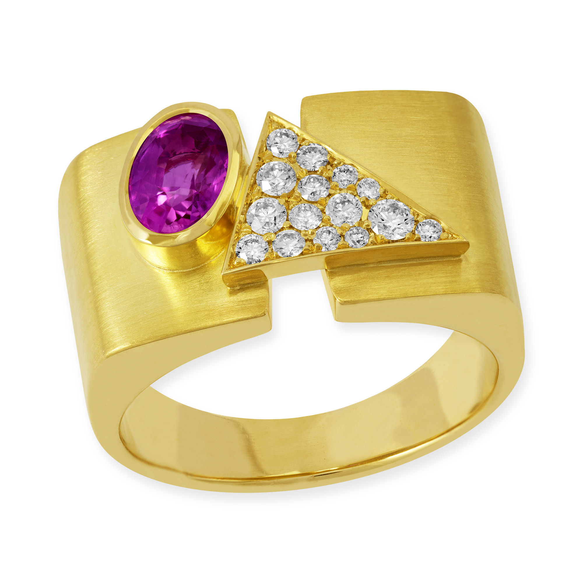 LESER Ring- Gelbgold-Rubin-Brillanten-122557 LESER Ring- Gelbgold-Rubin-Brillanten-122557